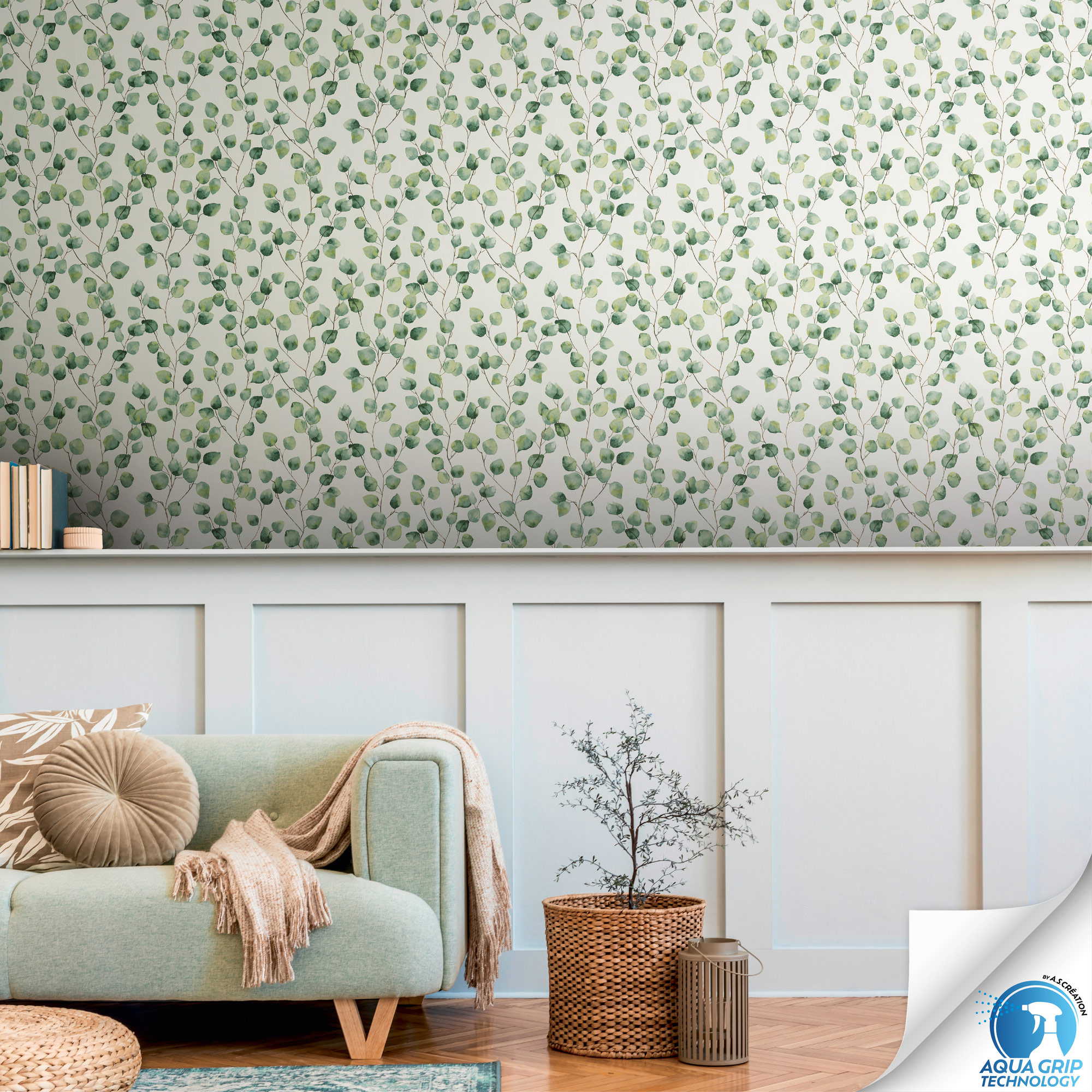 AS Vliestapete WOW Designdrop Florale Tapete Weiß 784541