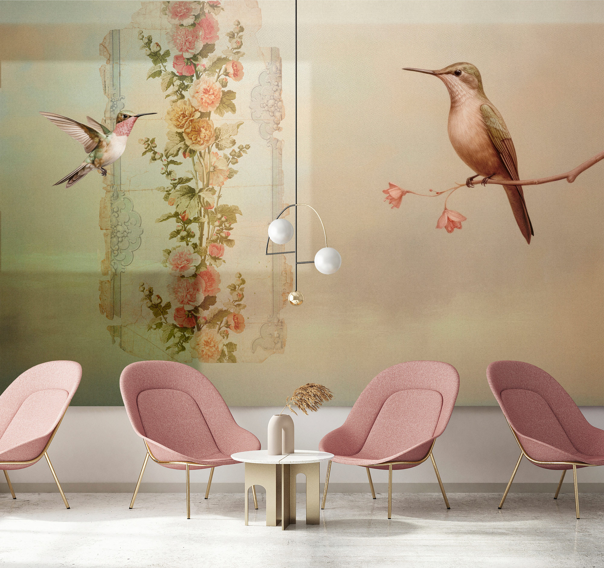 AS Fototapete Walls by Patel 5 Vögel Beige DD134603