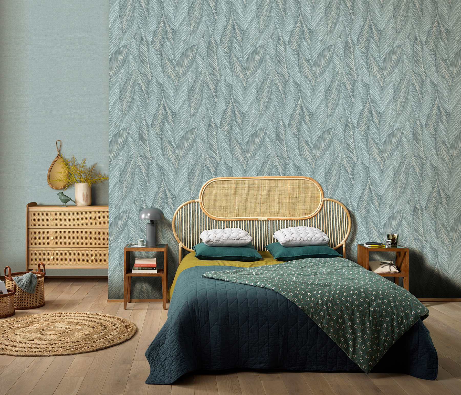 Erismann Vliestapete Martinique grün 1039135