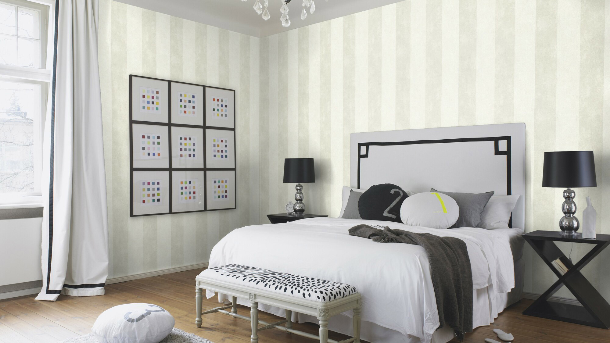 Rasch Vliestapete Tapetenwechsel 2 Streifen Vintage Look 608