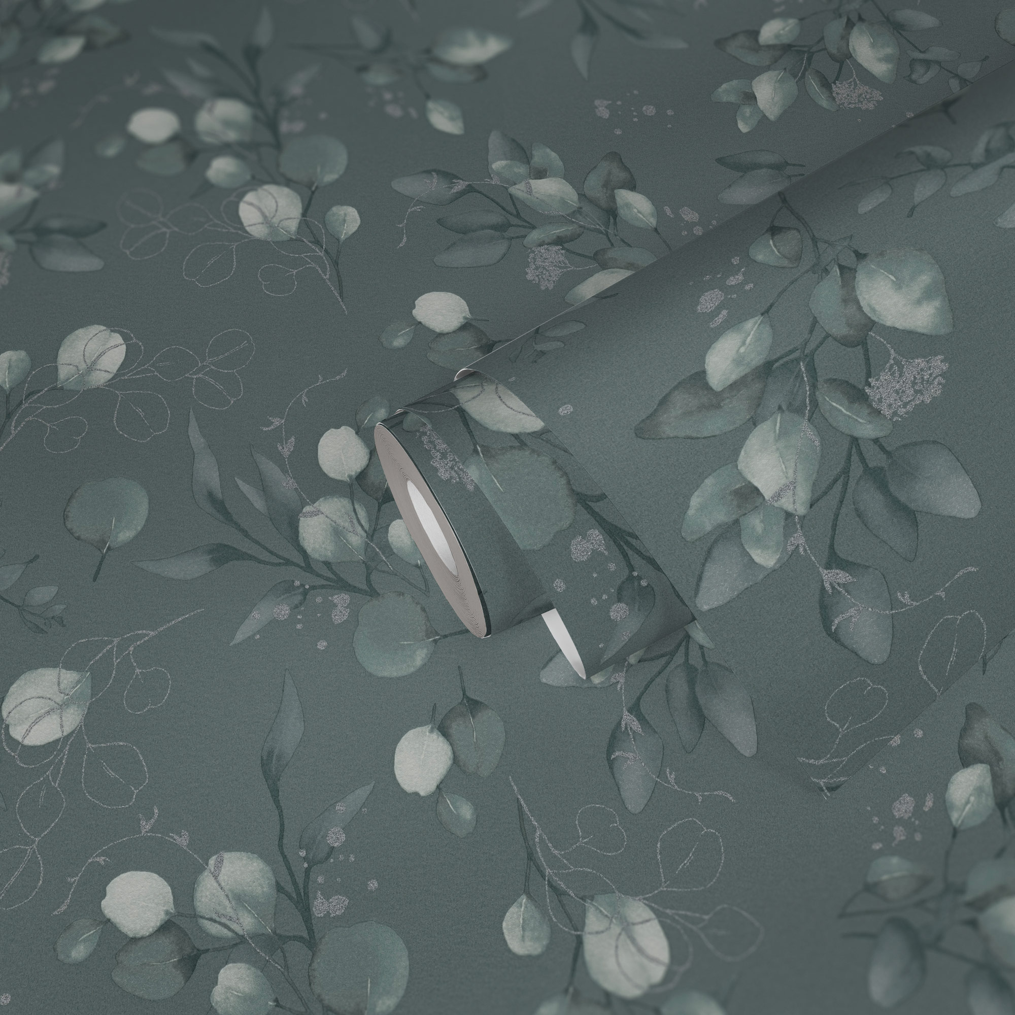 AS Vliestapete Pure Elegance Floral Grün 397683