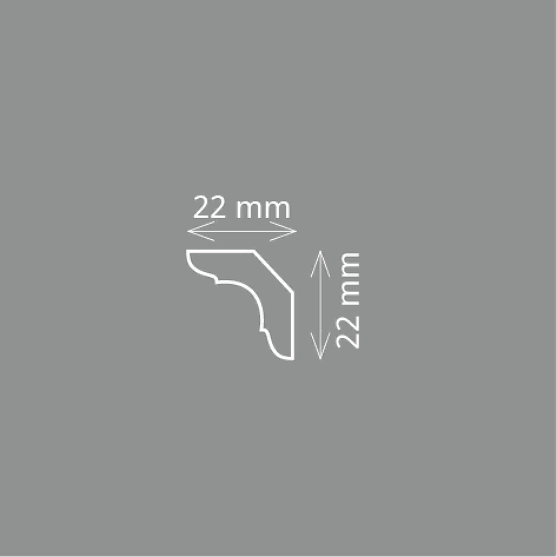 Homestar Stuckleiste Styropor Zierleiste C 30 | weiss
