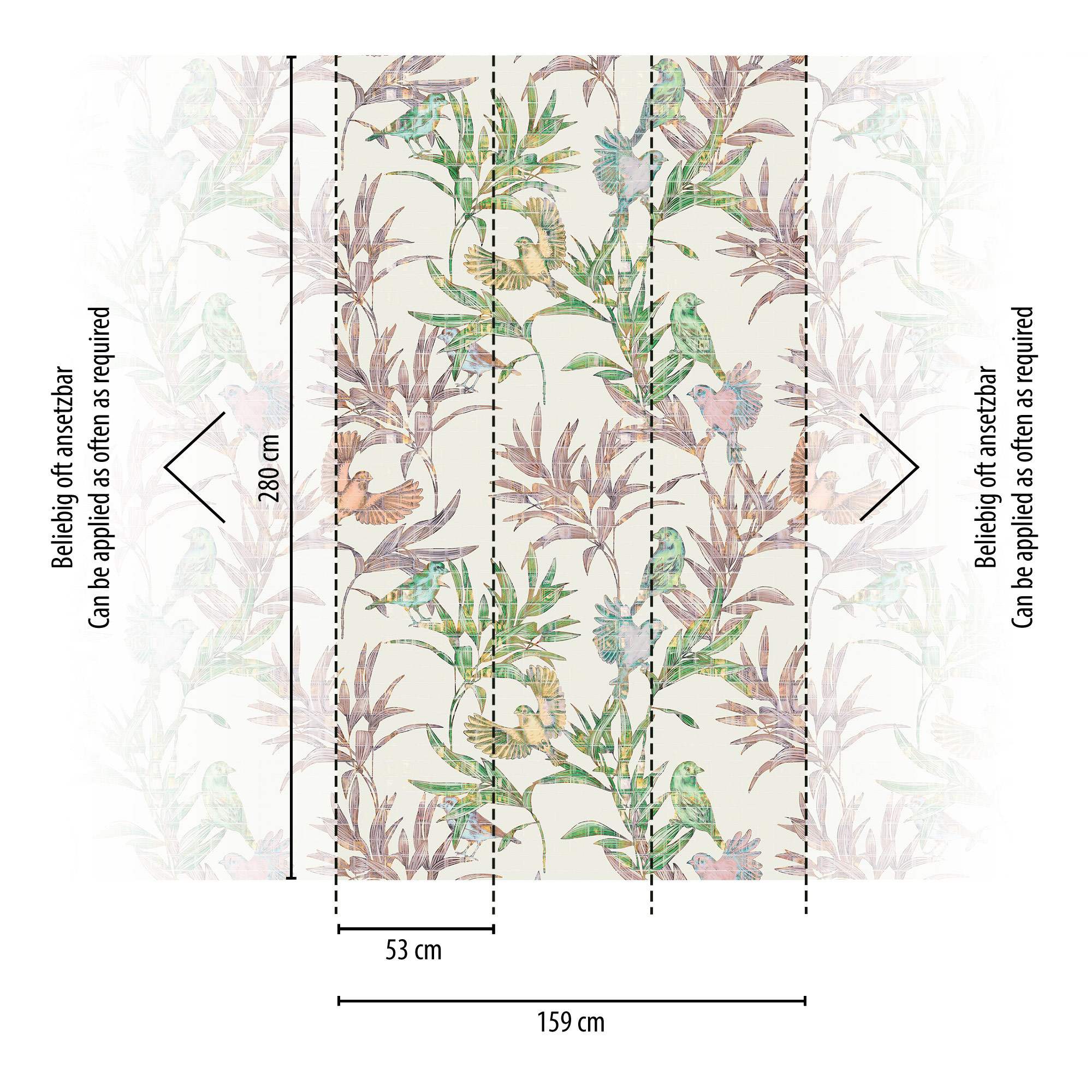 Livingwalls Vliestapete The Wall 3 Vogeltapete 398791