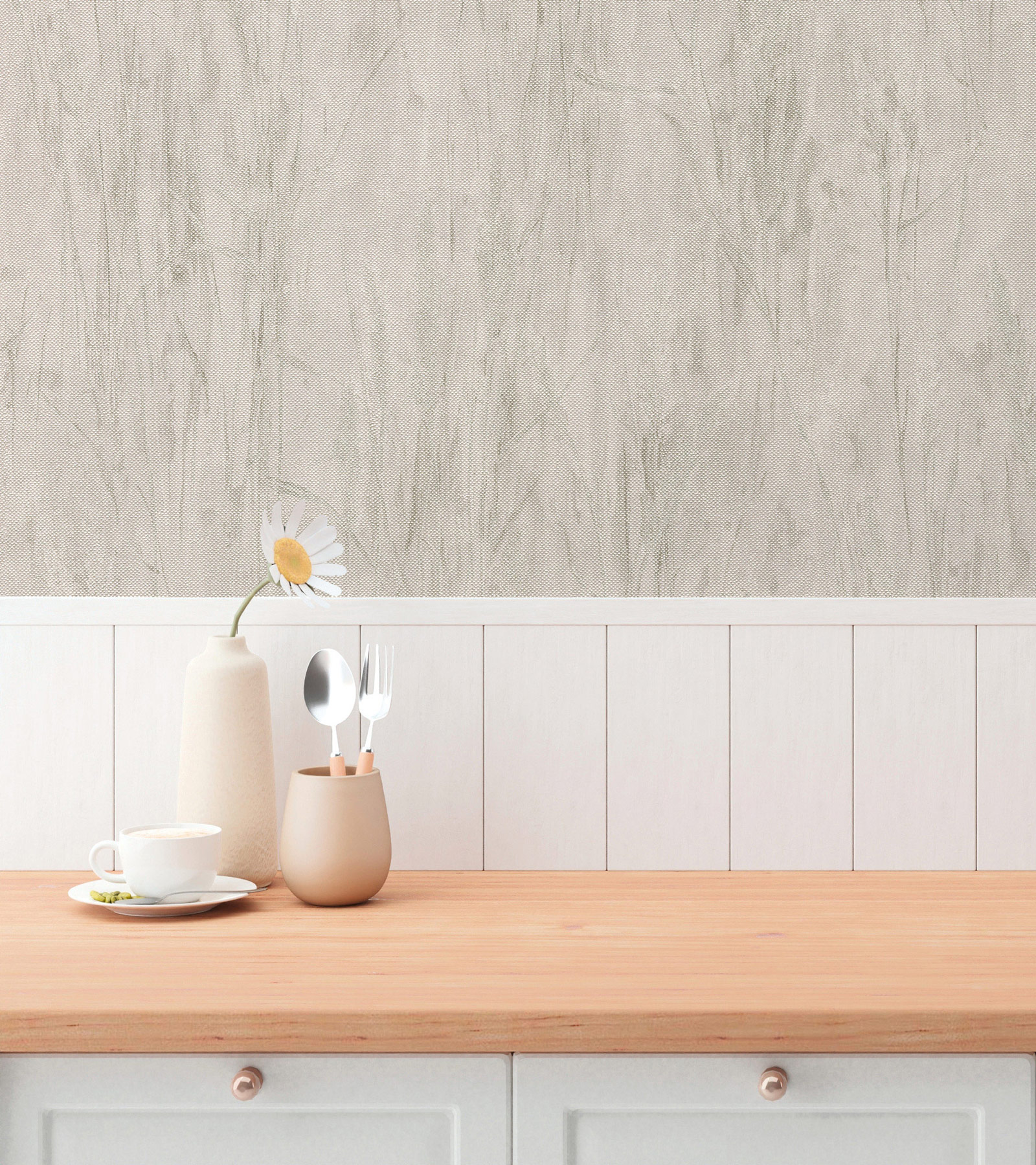 AS Vliestapete Hygge 3 Natur Grau 790942