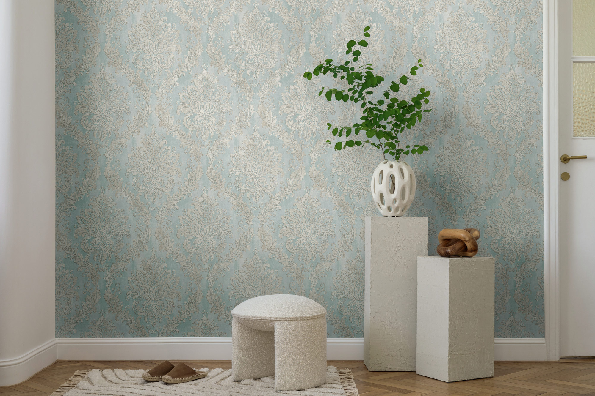 AS Vliestapete History of Art 2 Ornament Blau 790493