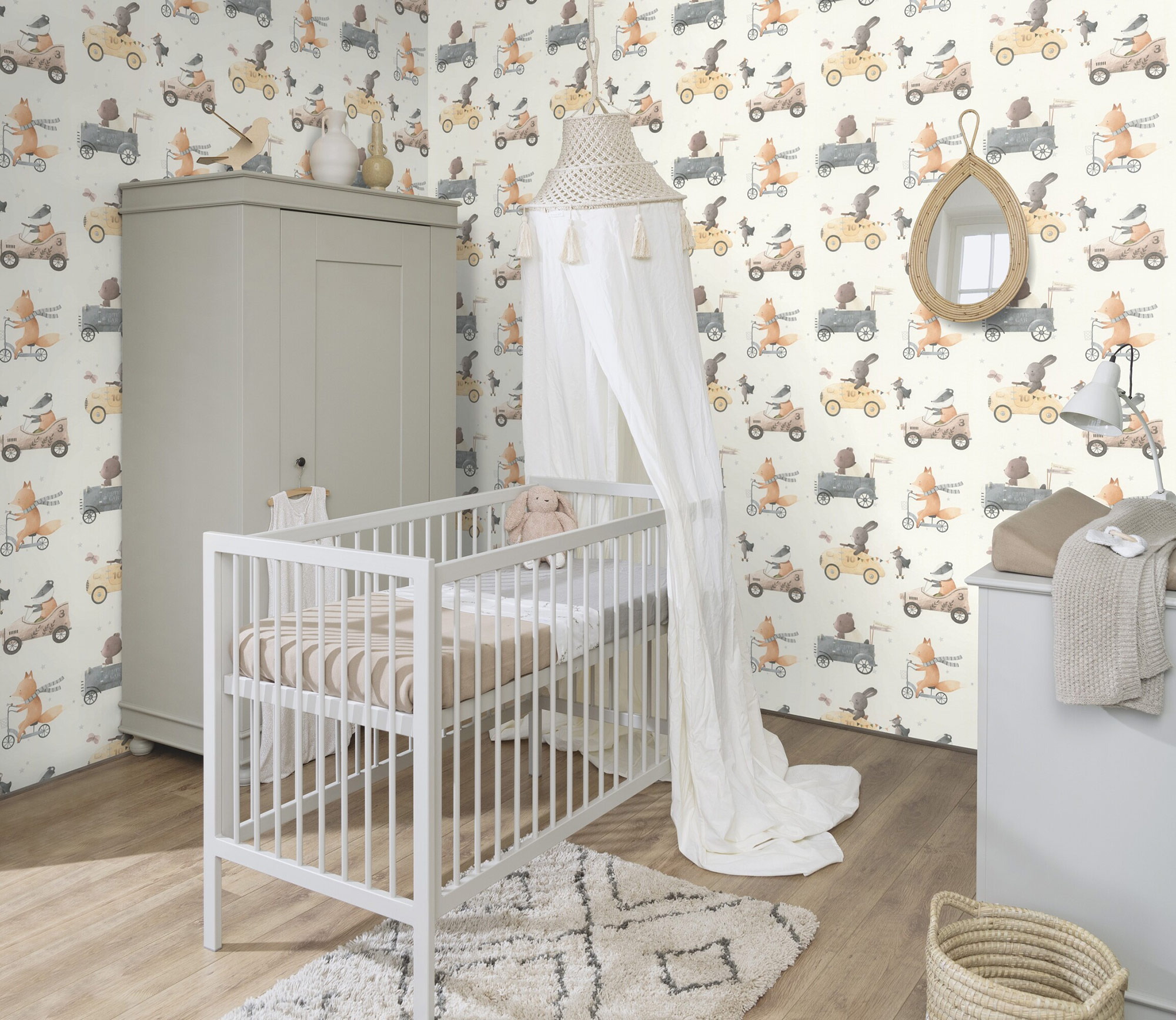 Rasch Vliestapete Kids Word 2 Braun 301878