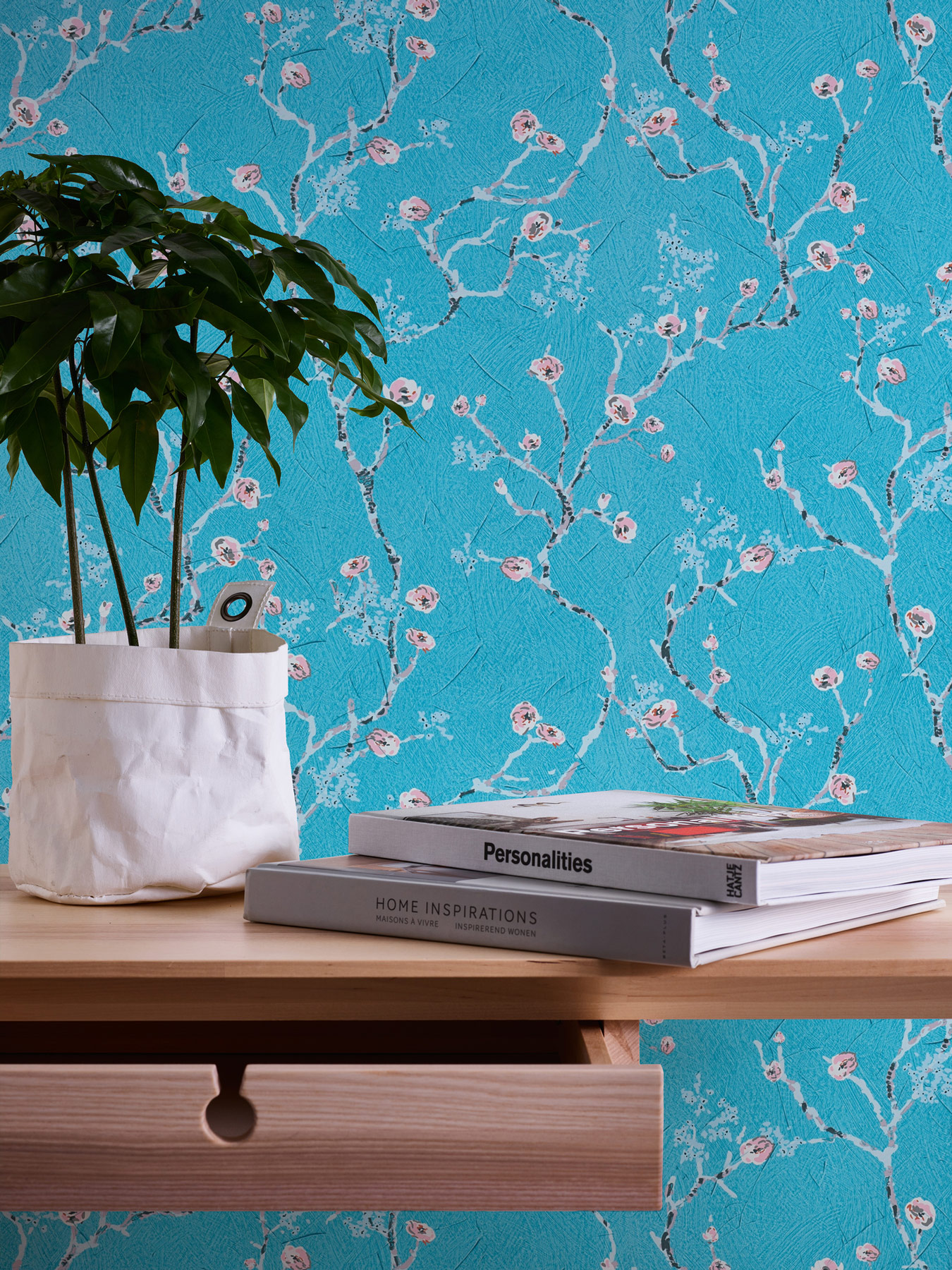 AS Vliestapete PintWalls Florale Tapete Blau 387393