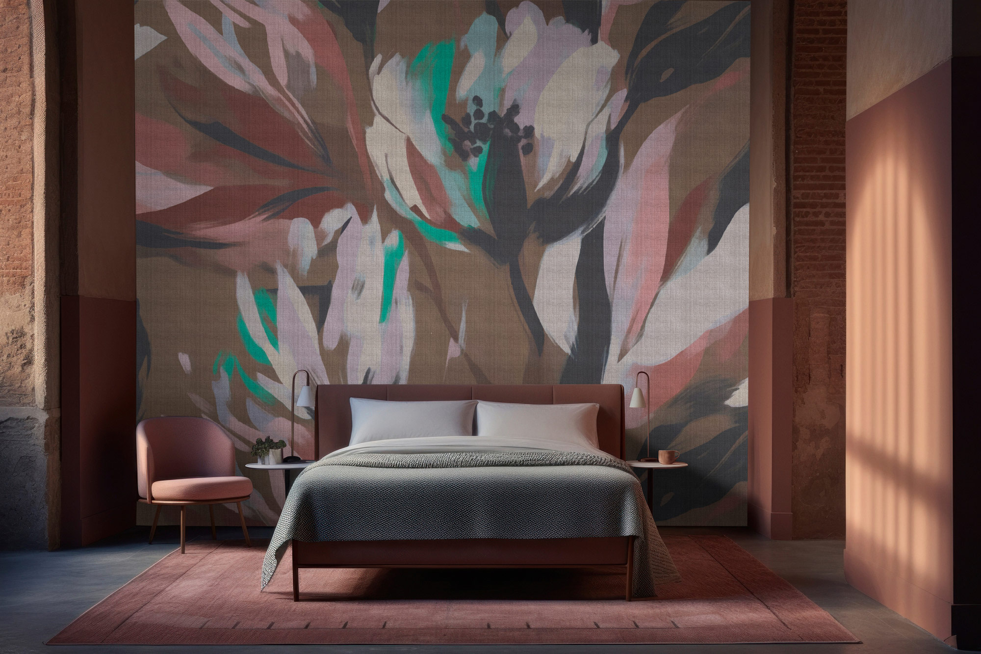 AS Fototapete Walls by Patel 5 Blumen Braun DD134519