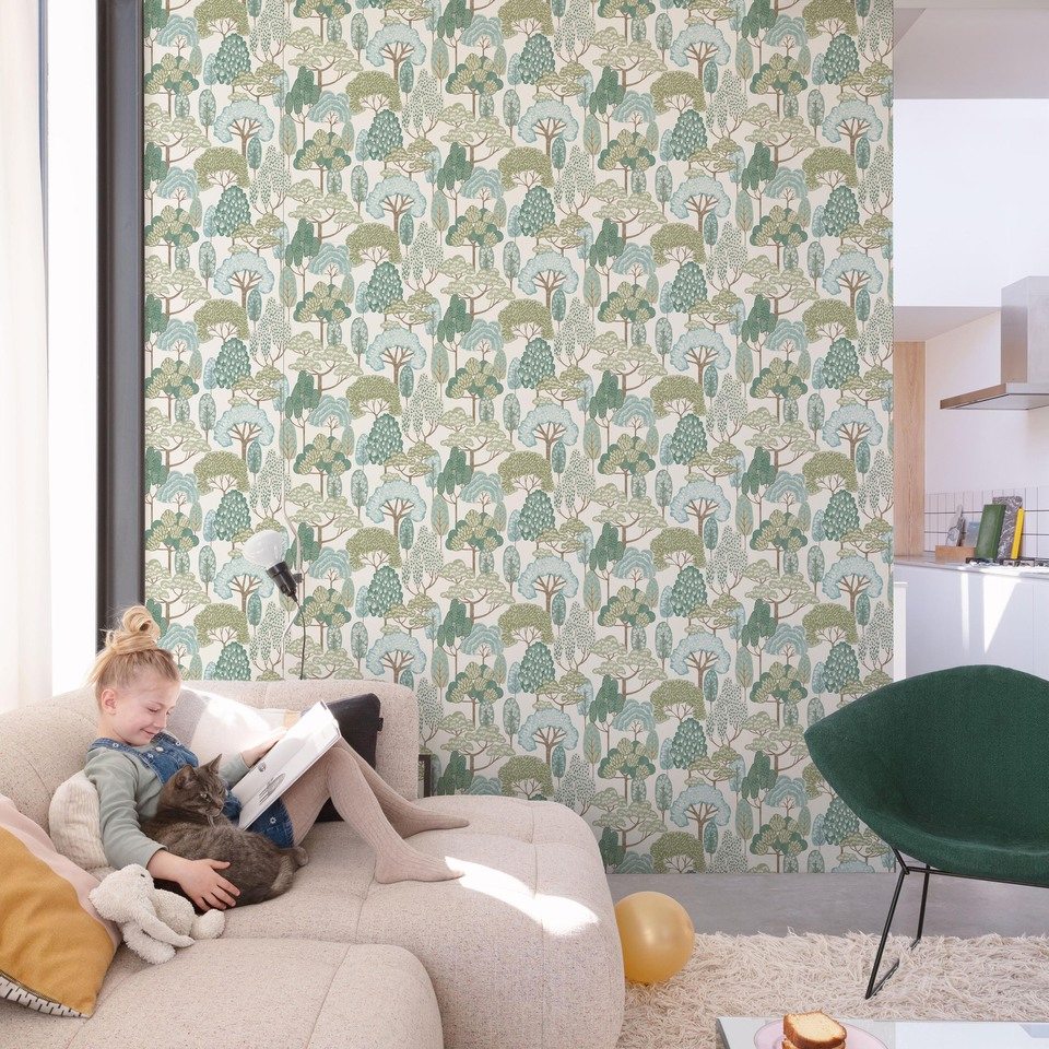 Grandeco Vliestapete Little Dreamers grün LD2109