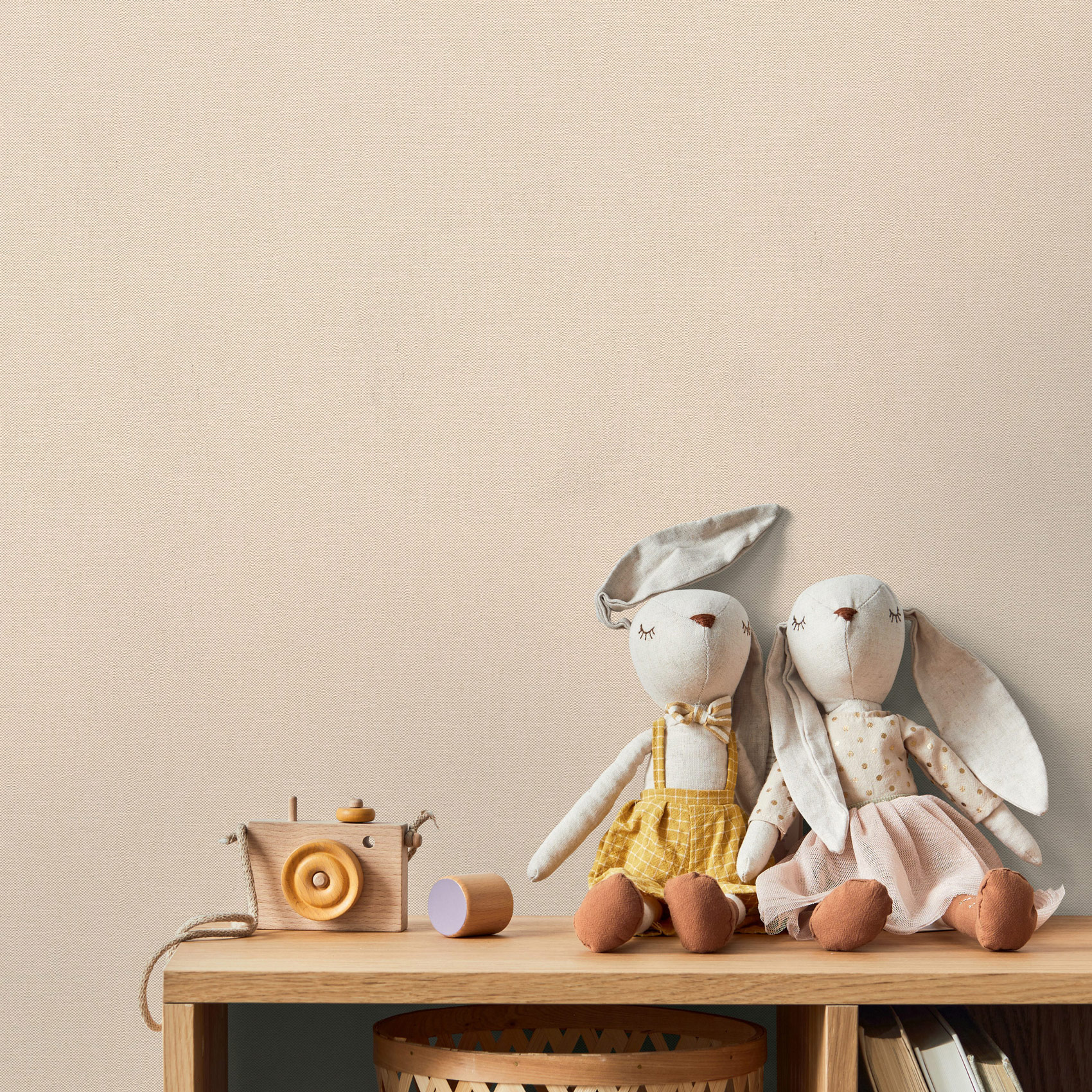 AS Vliestapete Kids Studio Unitapete Beige 397812