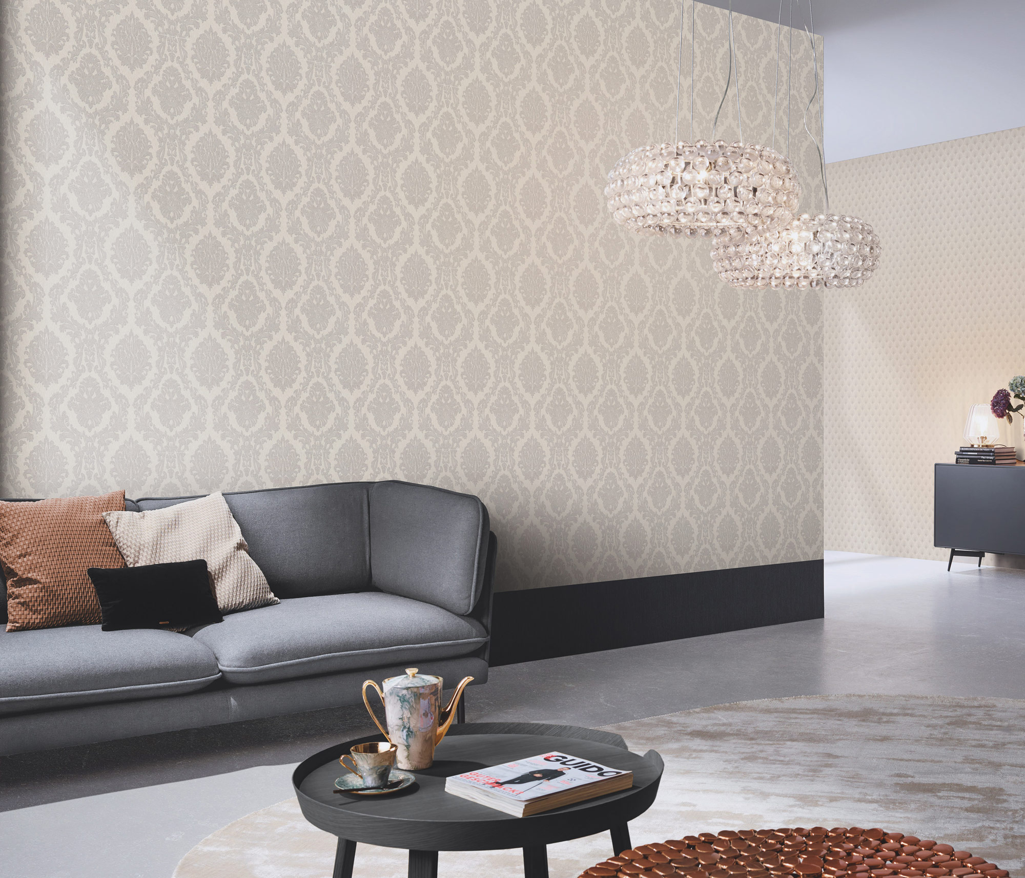 Erismann Vliestapete Versailles Barocktapete creme 1028802