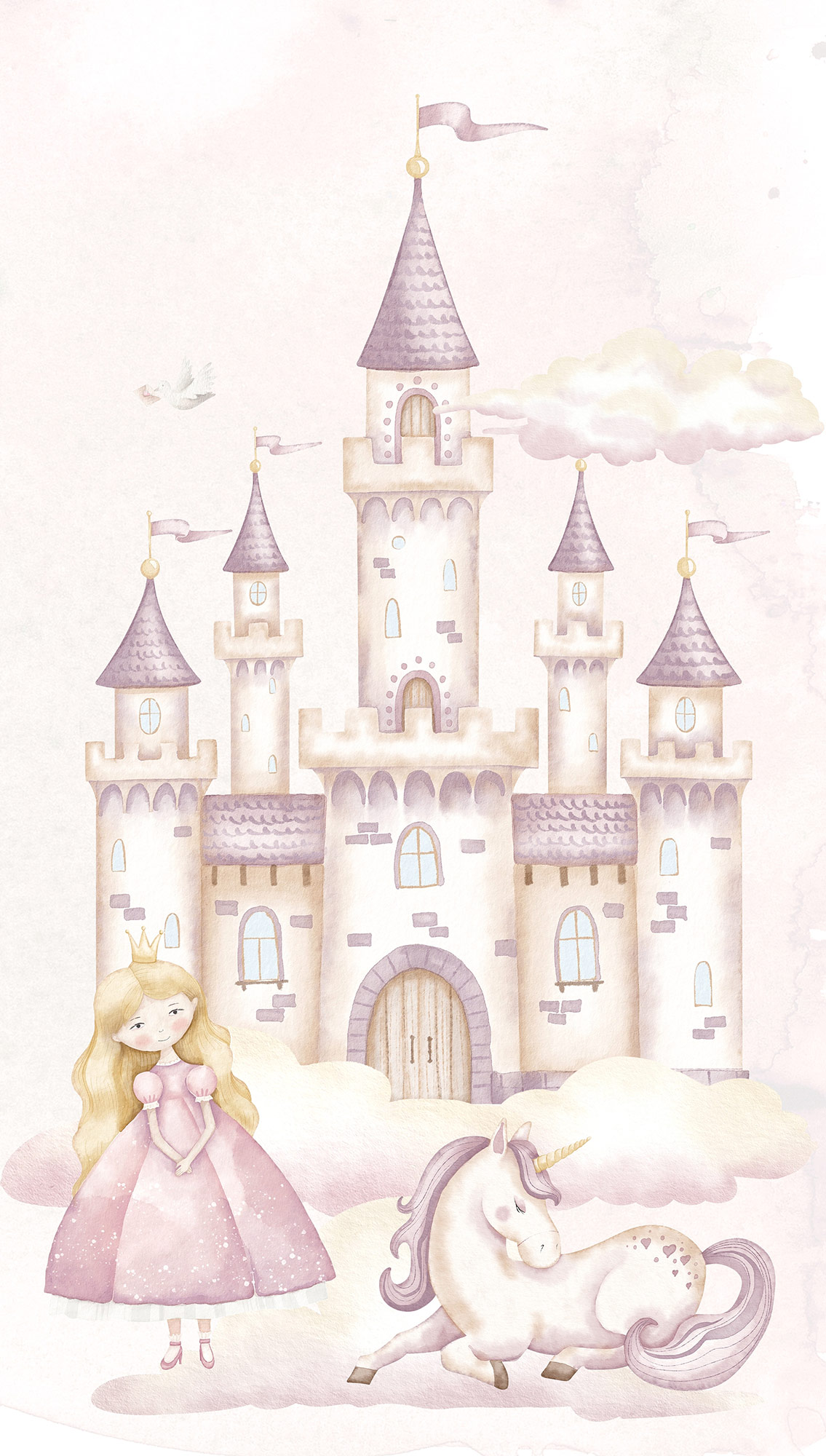 Rasch Fototapete Kids World 2 Rosa 367980