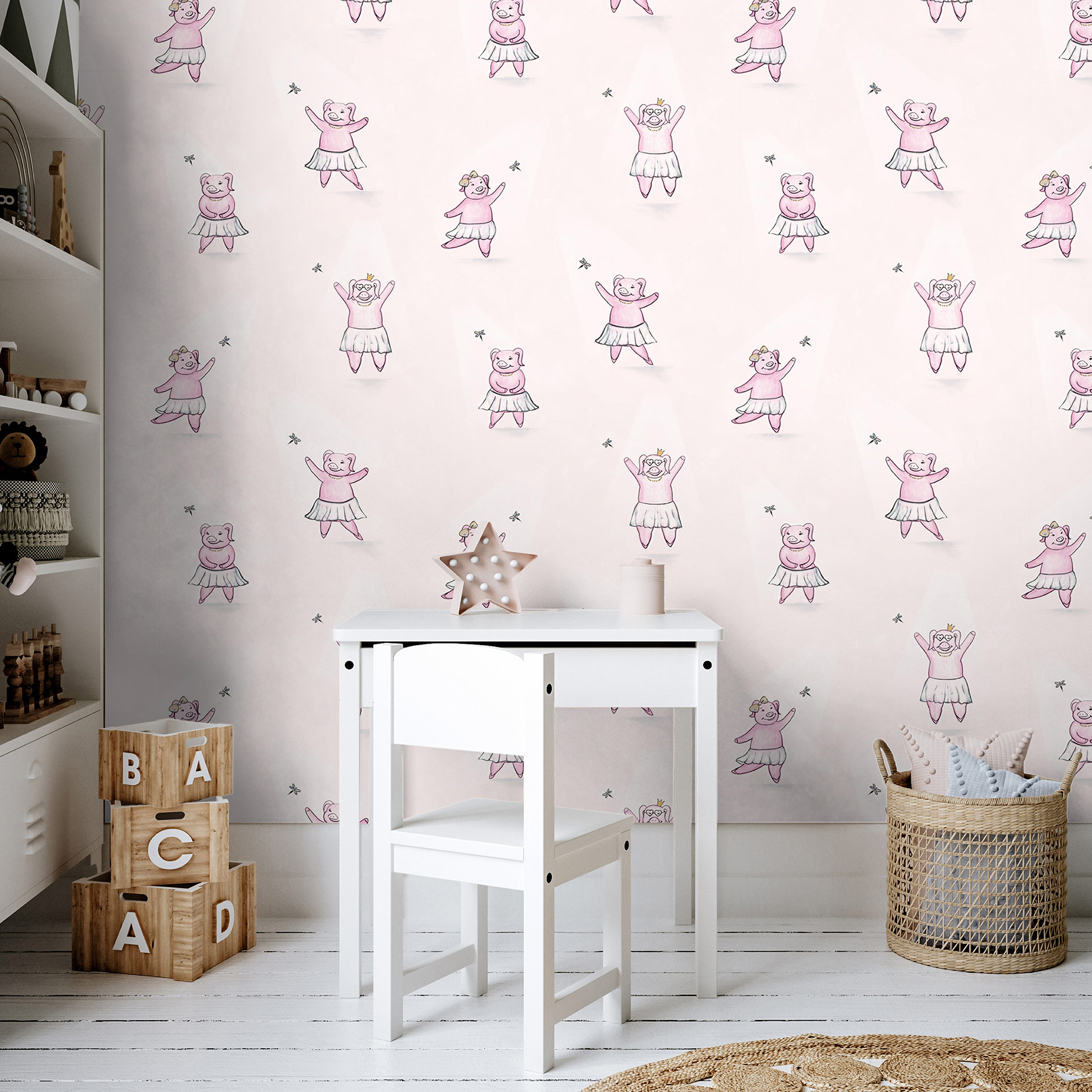 Hohenberger Vliestapete Happy Inner Child Happy Piggy 27572