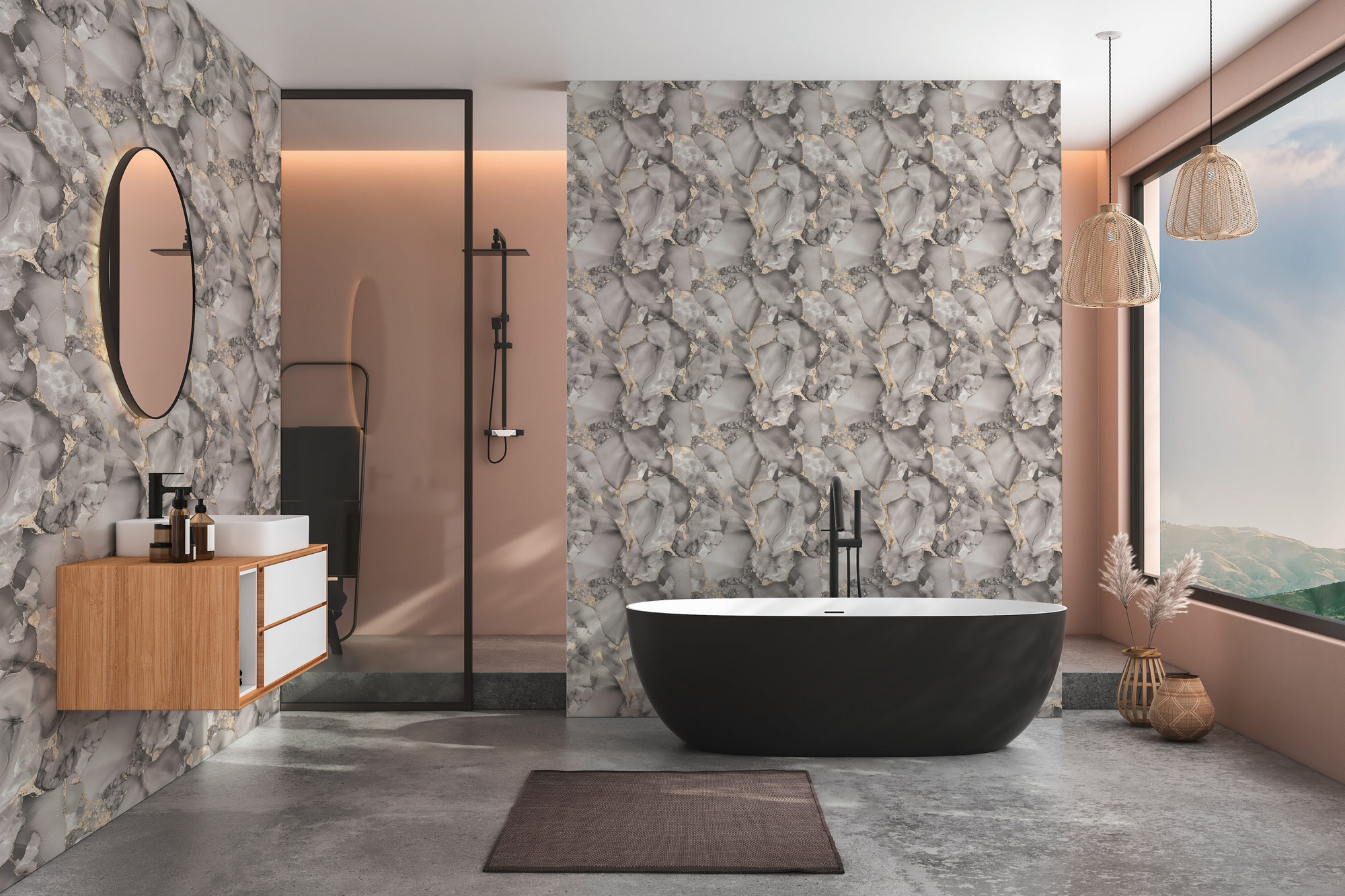 AS Vliestapete PintWalls 3 Designtapete Grau 790791