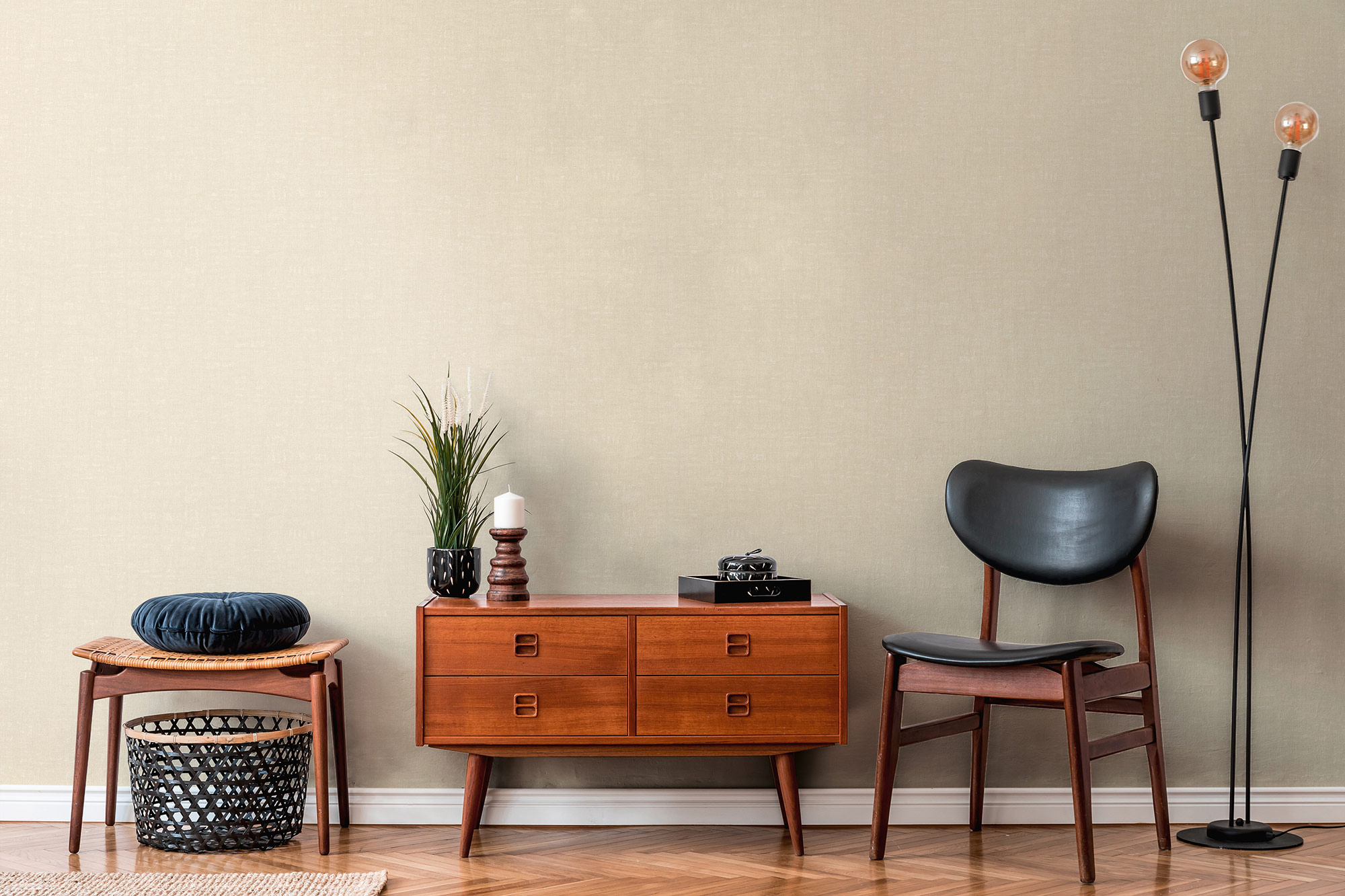 AS Vliestapete Nara Satintapete Unitapete 387451