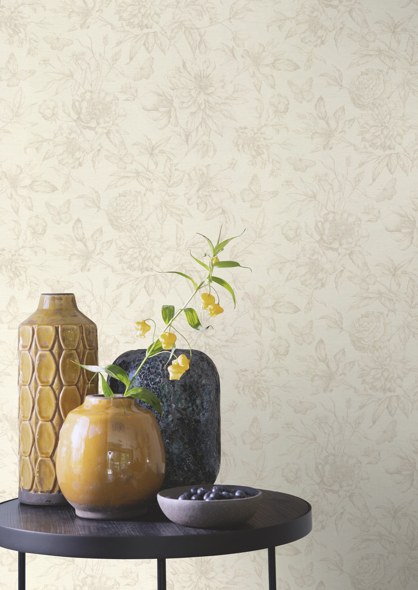 Rasch Vliestapete Peonies Weiß Blumen 793932