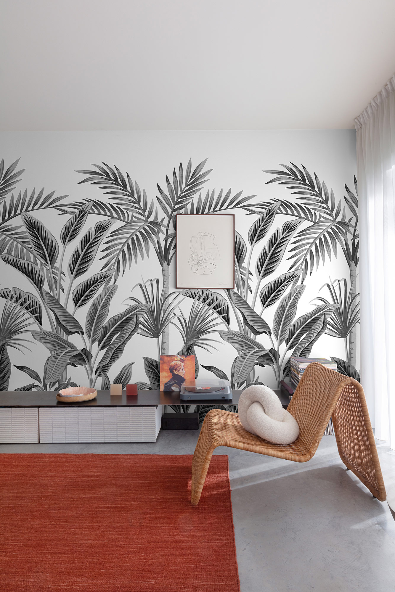 Grandeco Wandbild Eine Rolle ein Motiv 2 Pflanzen A40801