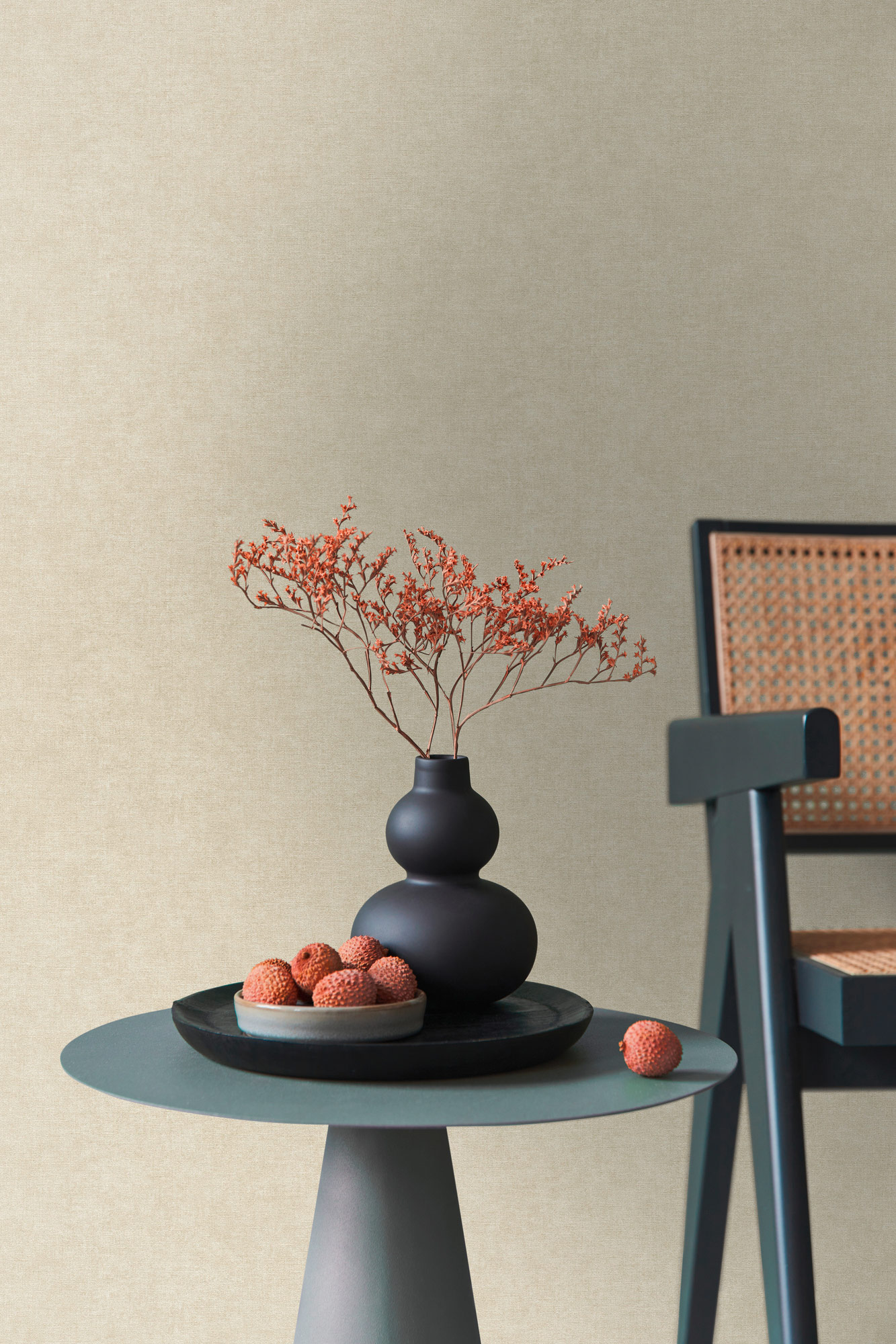 AS Vliestapete MS Hot Spots Unis Beige 395654
