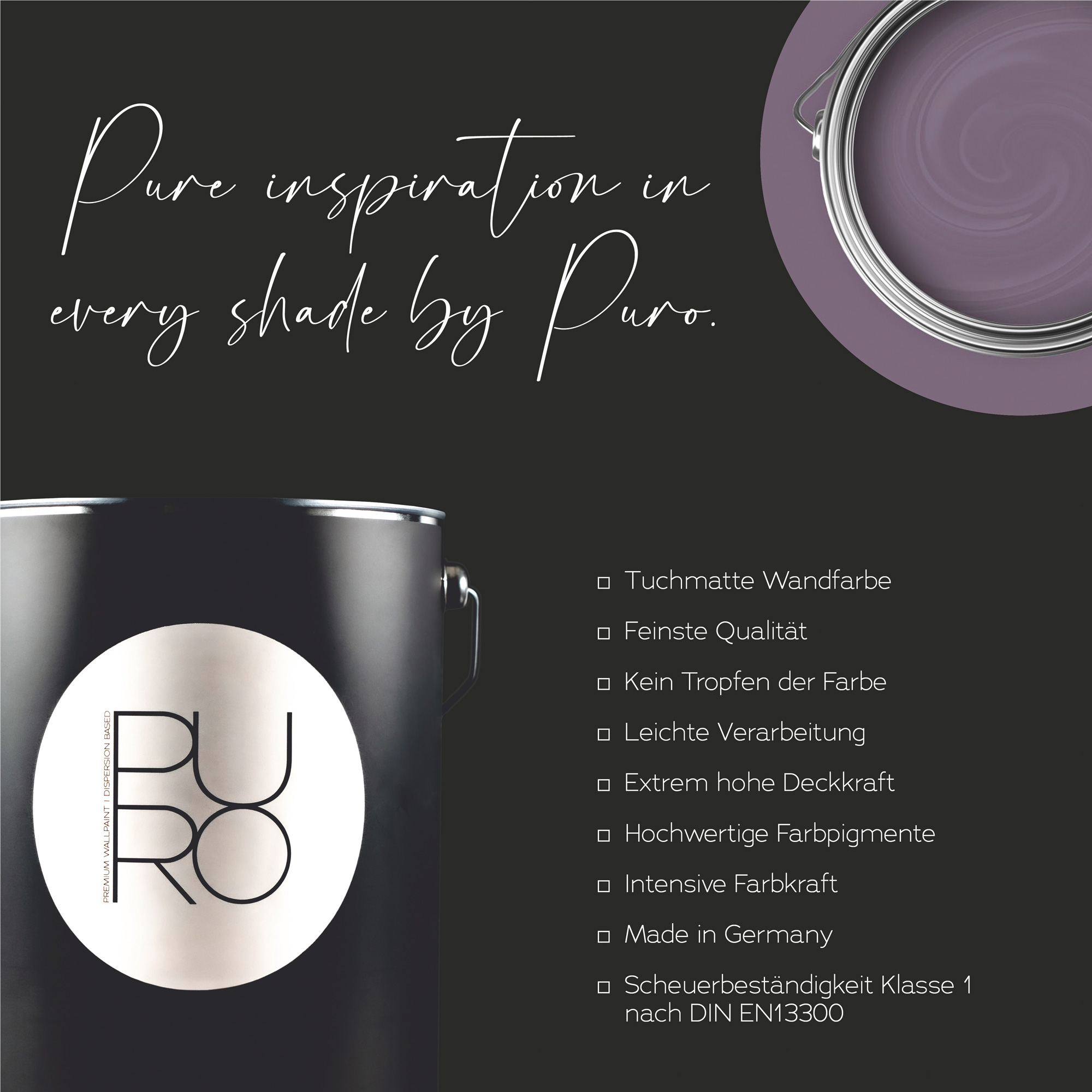 AS Premium Innenwandfarbe Puro c2002 simple mauve 1 L