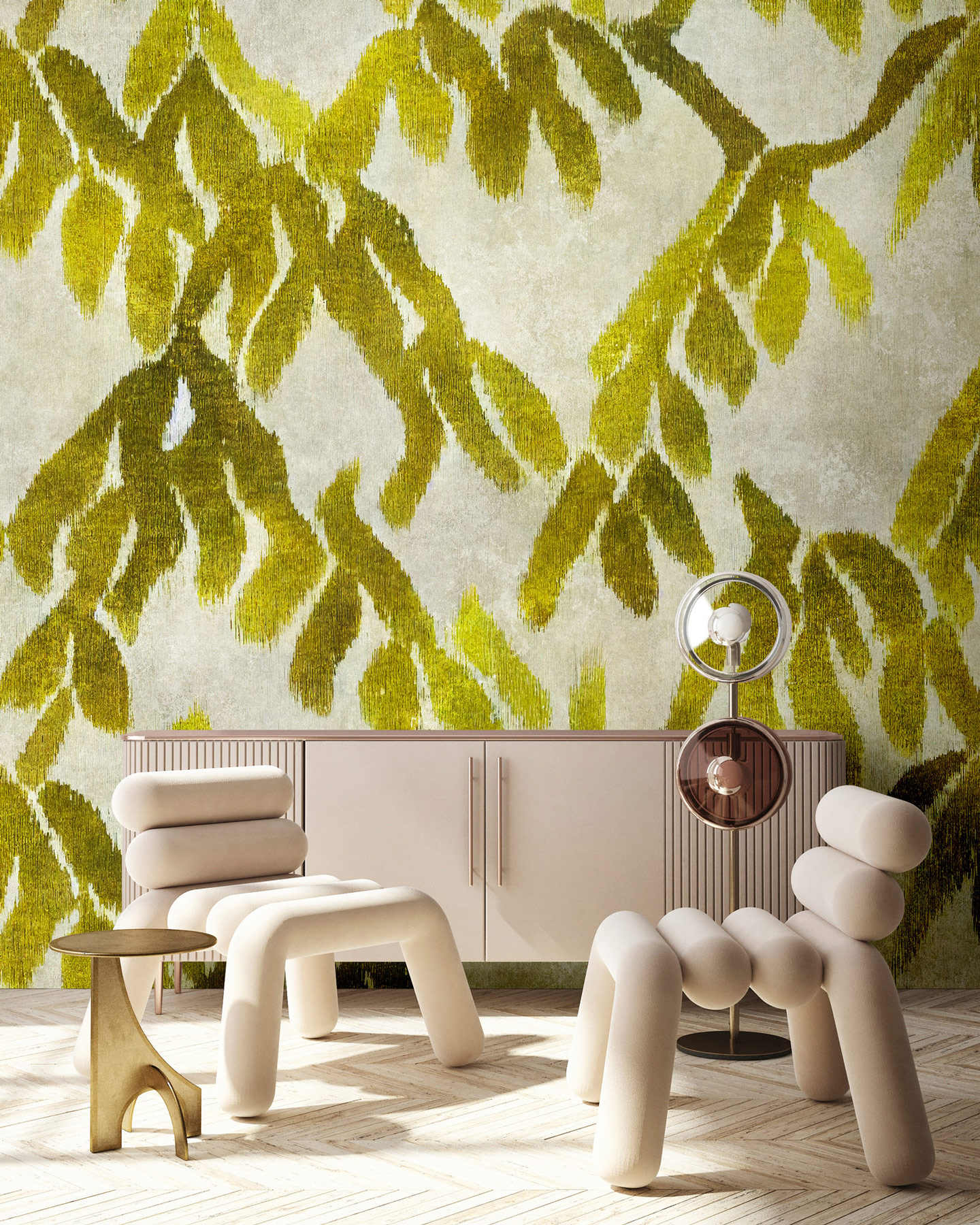 AS Fototapete Walls by Patel 5 Blätter Grün DD134225