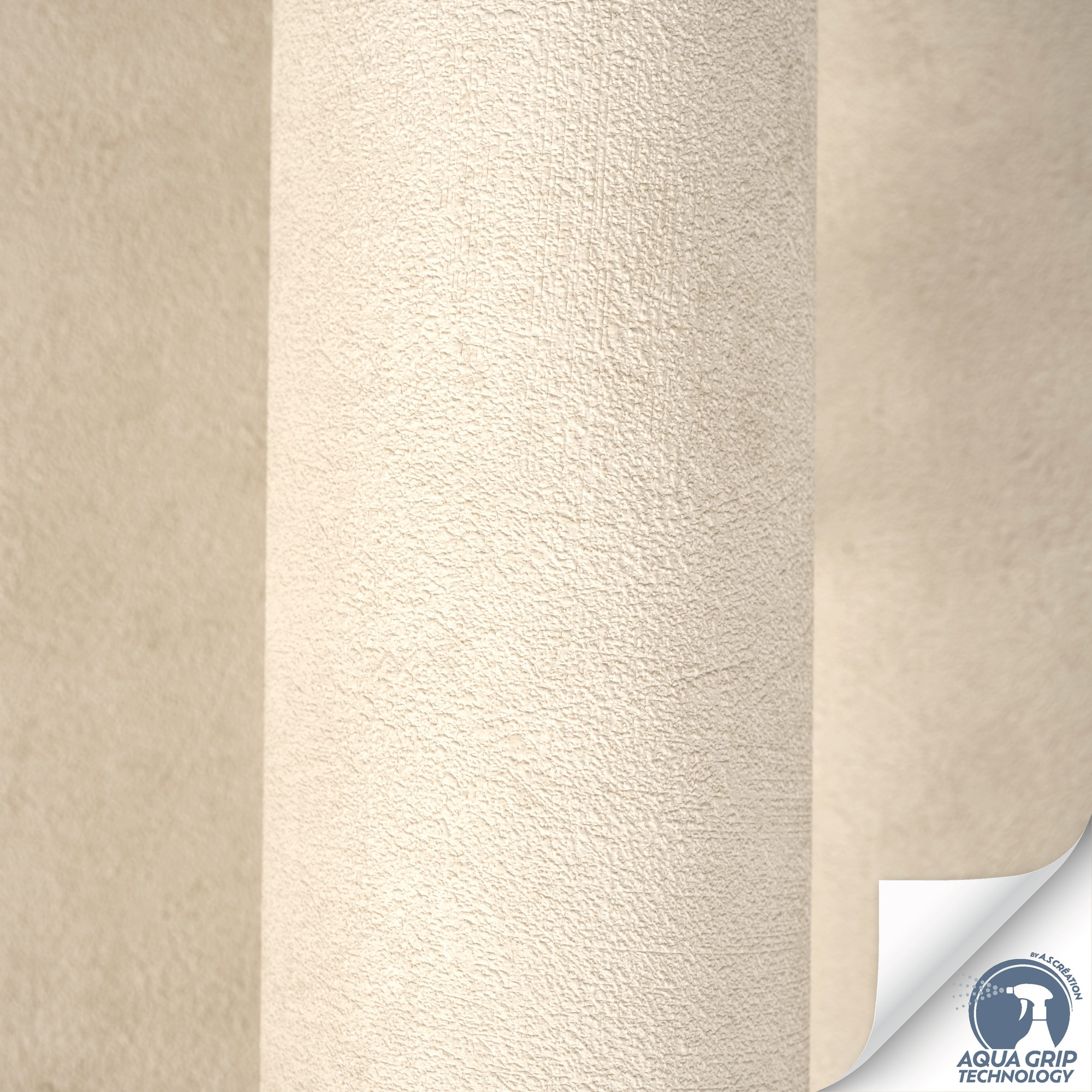 AS Vliestapete Cosiness Designdrop 2 Uni Creme 793152