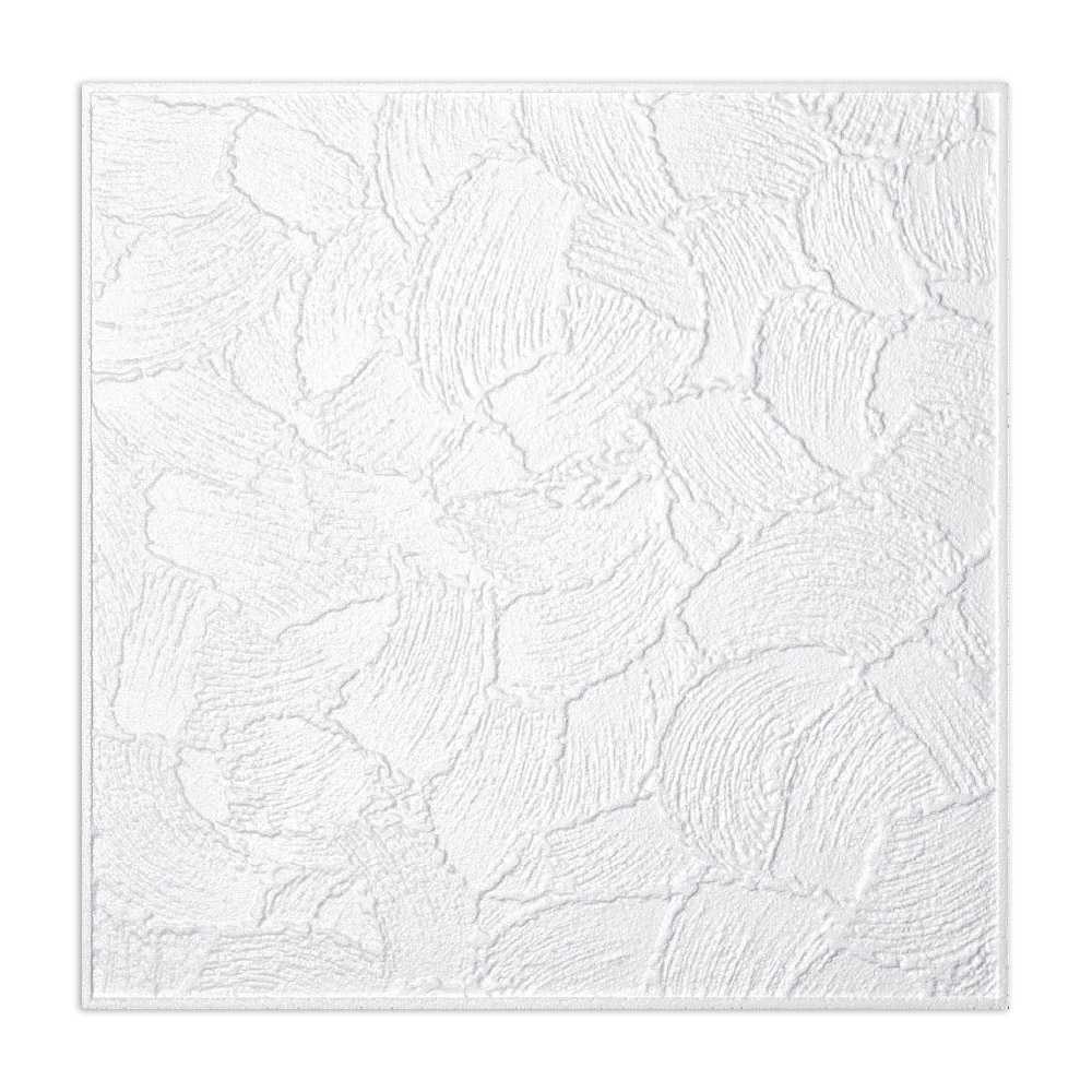 Homestar Deckenplatte Kellenputz 50x50cm | Set 40 Stck (10 q