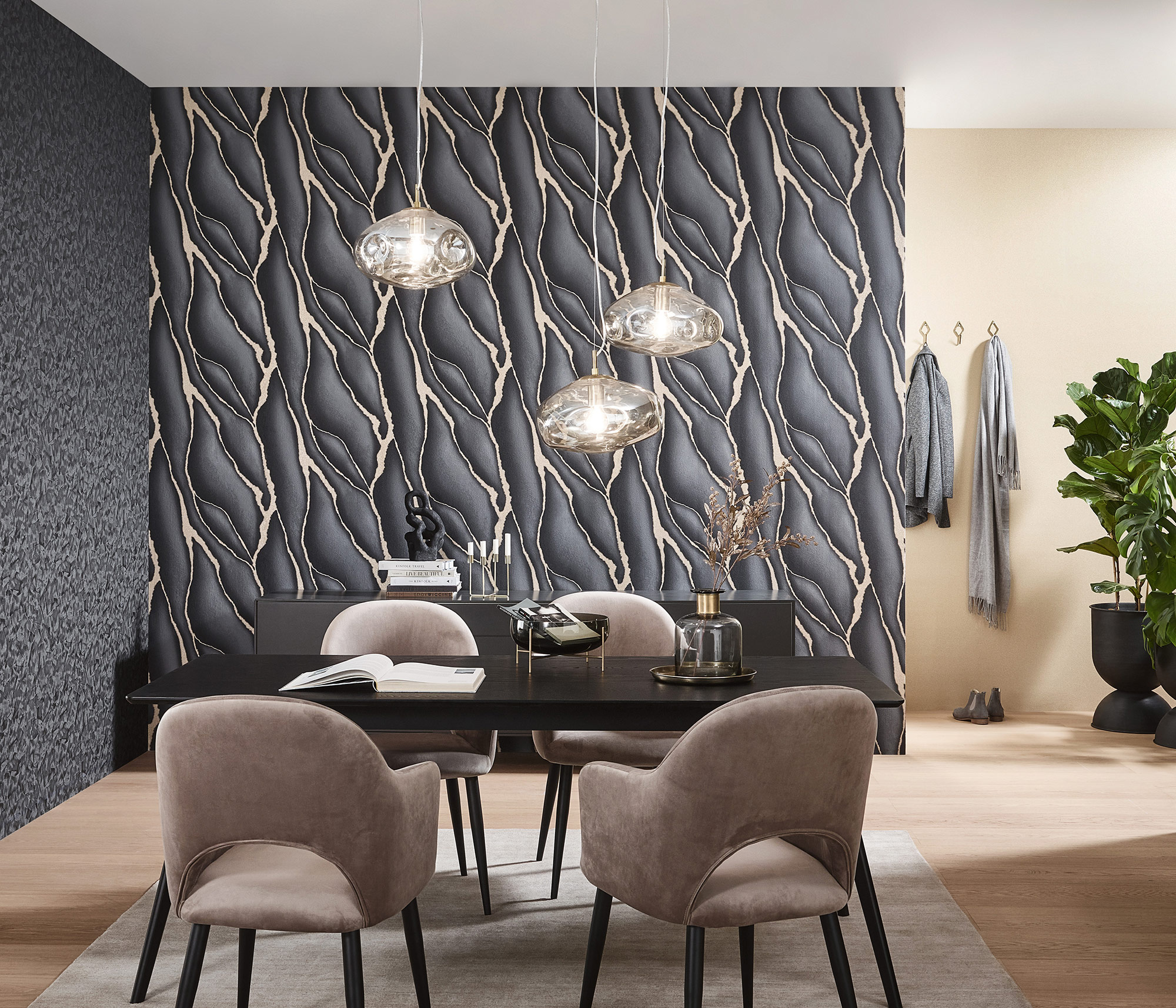 Erismann Vliestapete Elle 3 schwarz 1034515