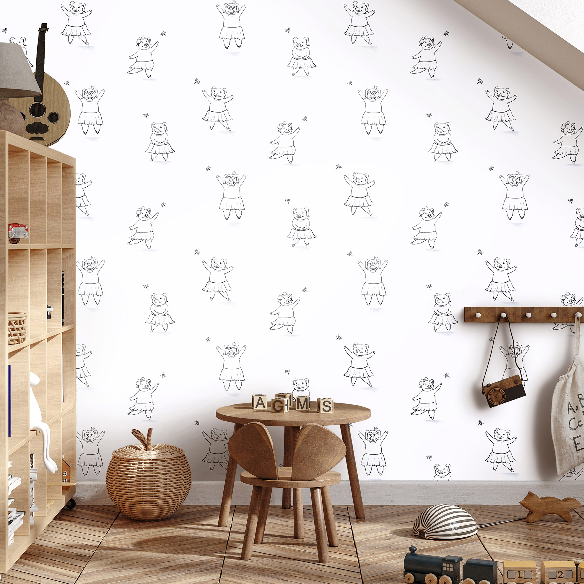 Hohenberger Vliestapete Happy Inner Child Happy Piggy 18281