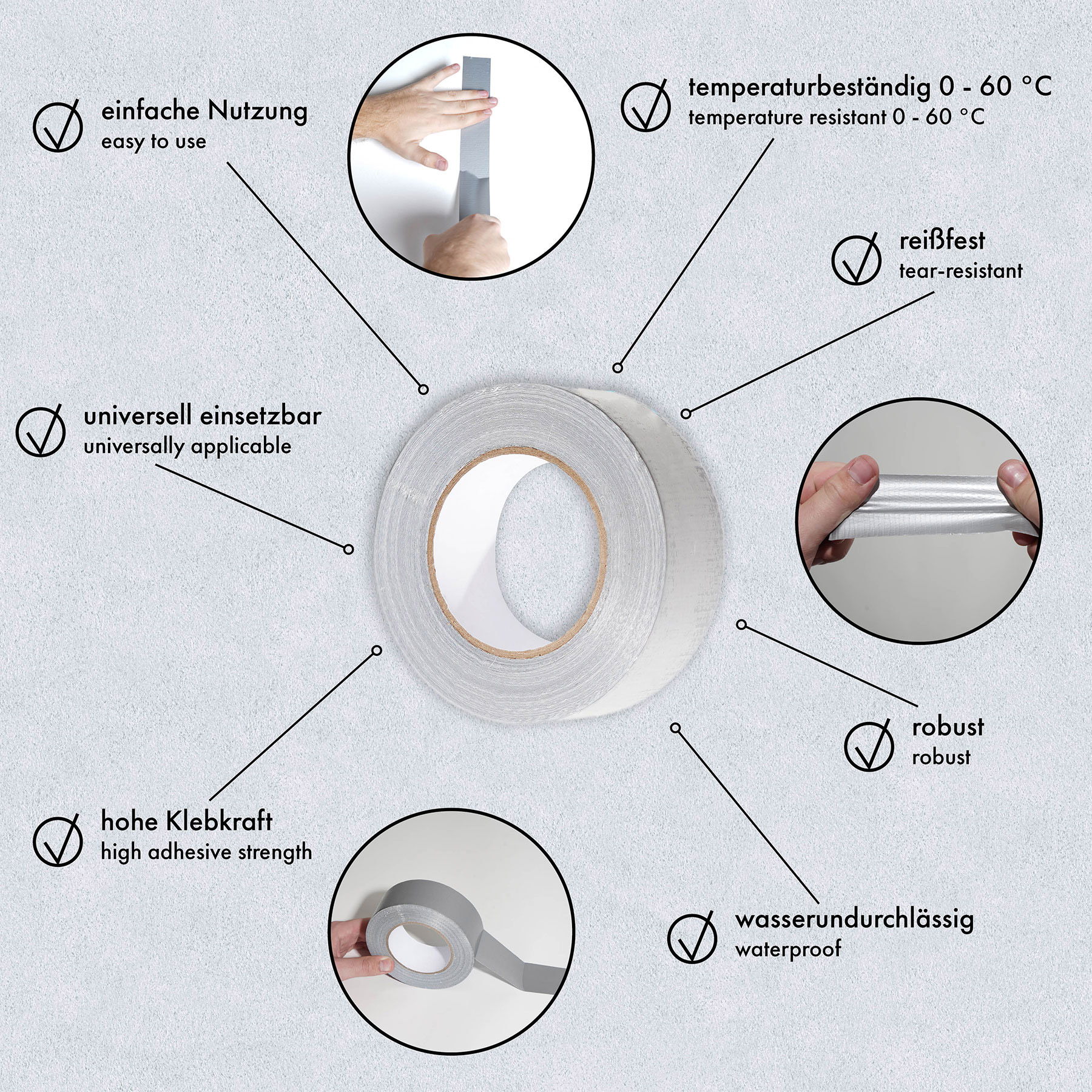 AS Creation Reparaturband Panzerband 48 x 50 m