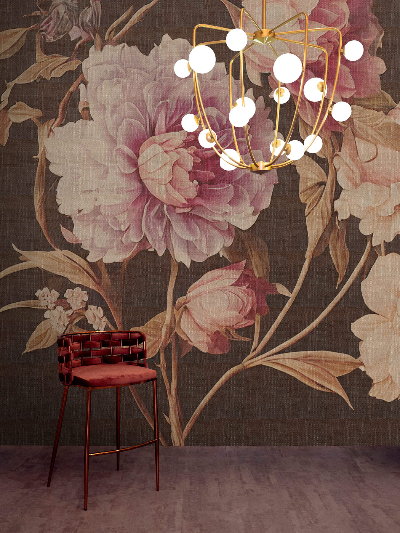 AS Fototapete Walls by Patel 5 Blumen Braun DD134591