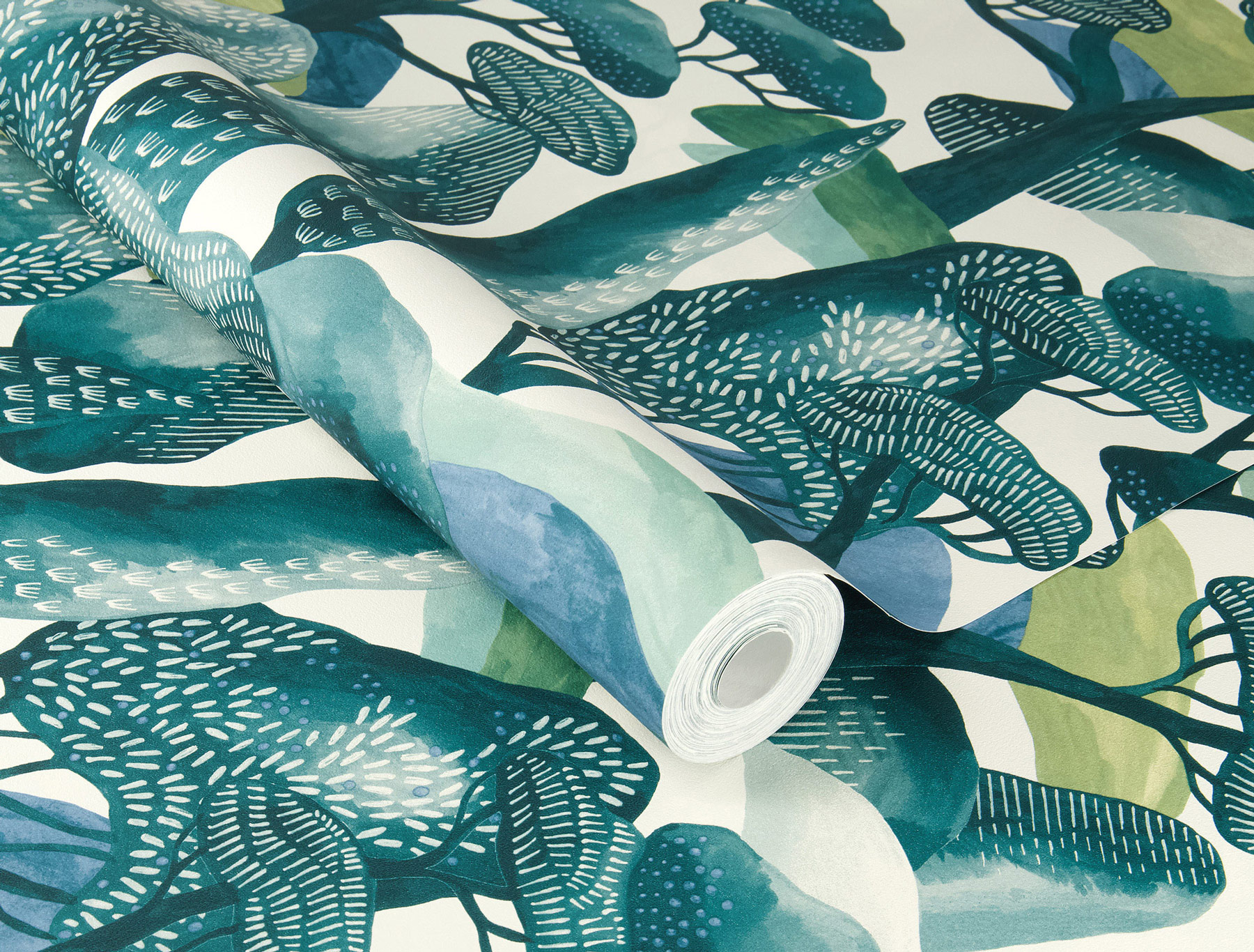 Rasch Vliestapete Allegretto Türkis-Dunkeltürkis 581218