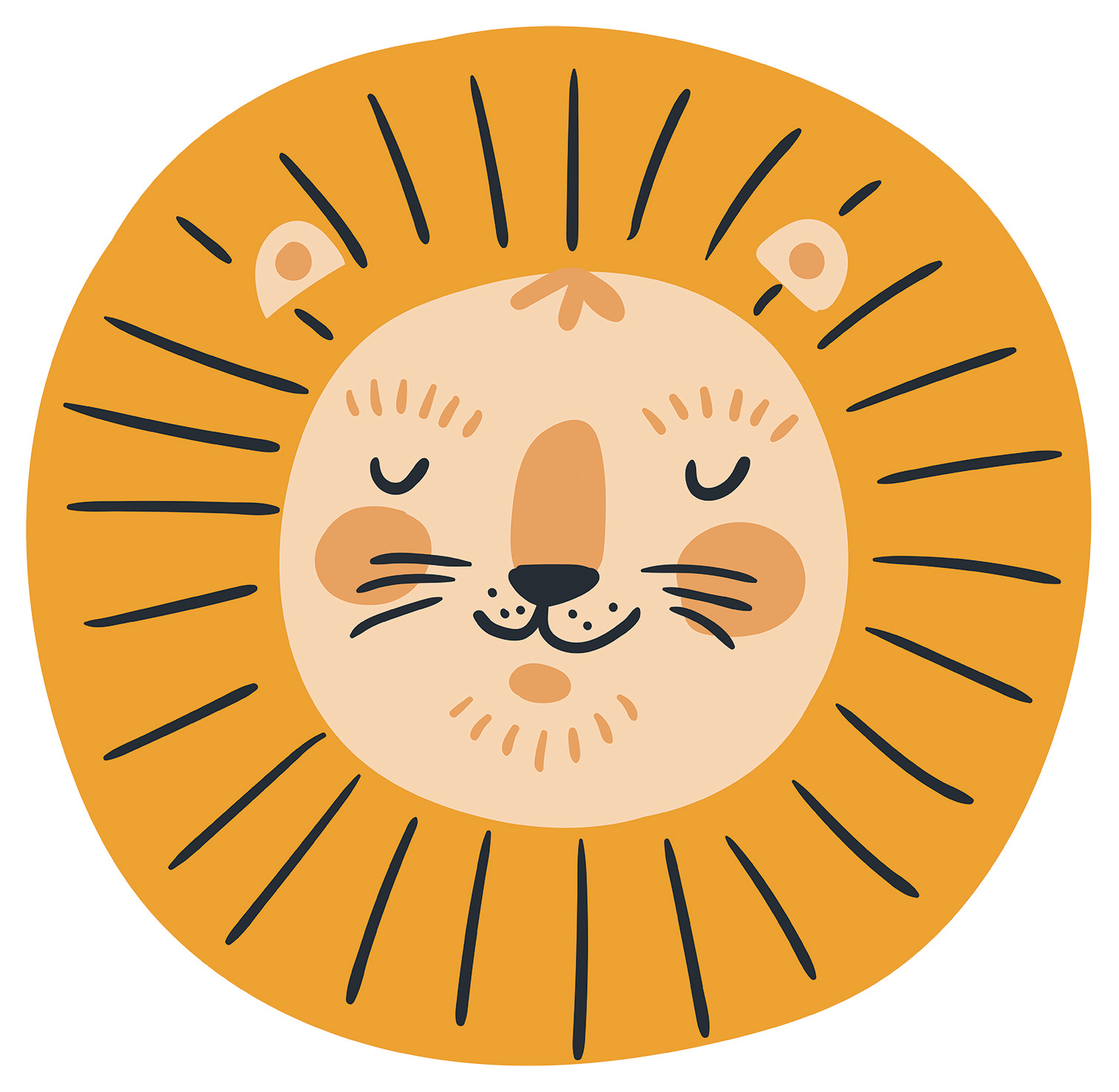 Thomas Fototapete Platin Formen  Löwe gelb