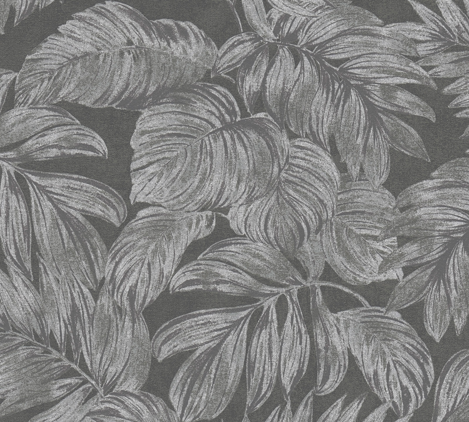 AS Vliestapete Casual Living Anthrazit Floral 393404 AS Vliestapete Casual Living Anthrazit Floral 393404