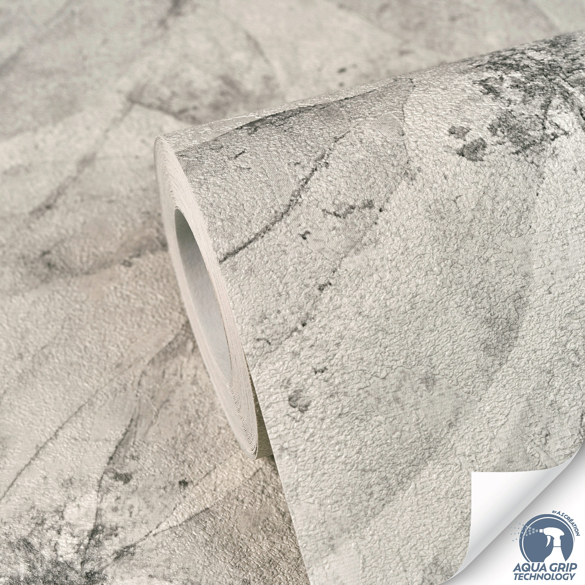 AS Vliestapete Cosiness Designdrop 2 Natur Grau 793203