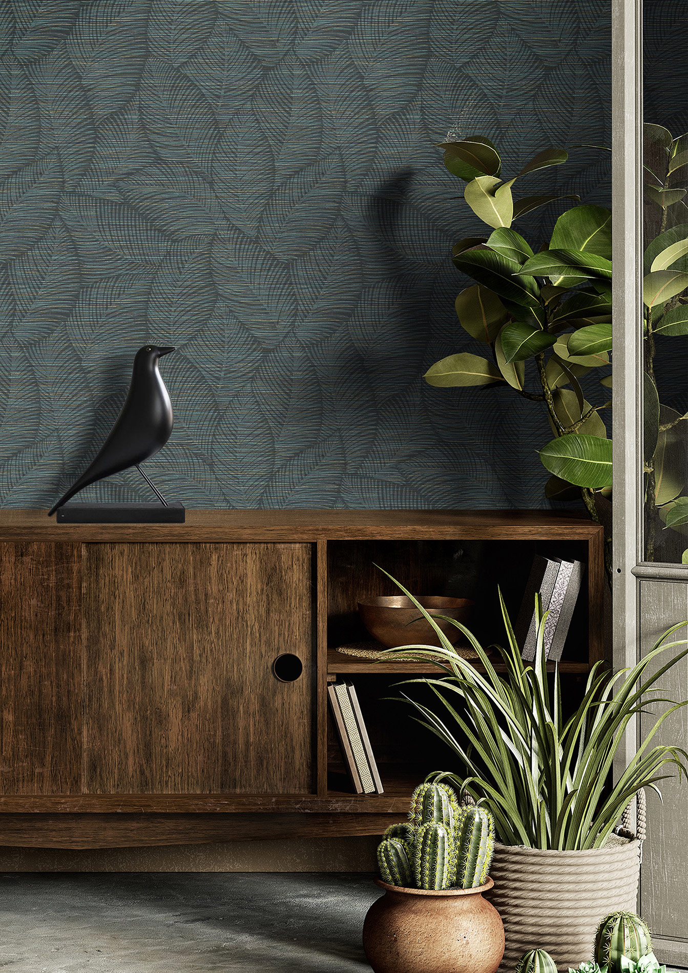 Rasch Vliestapete Symphony Grün-Dunkelgrün 866827