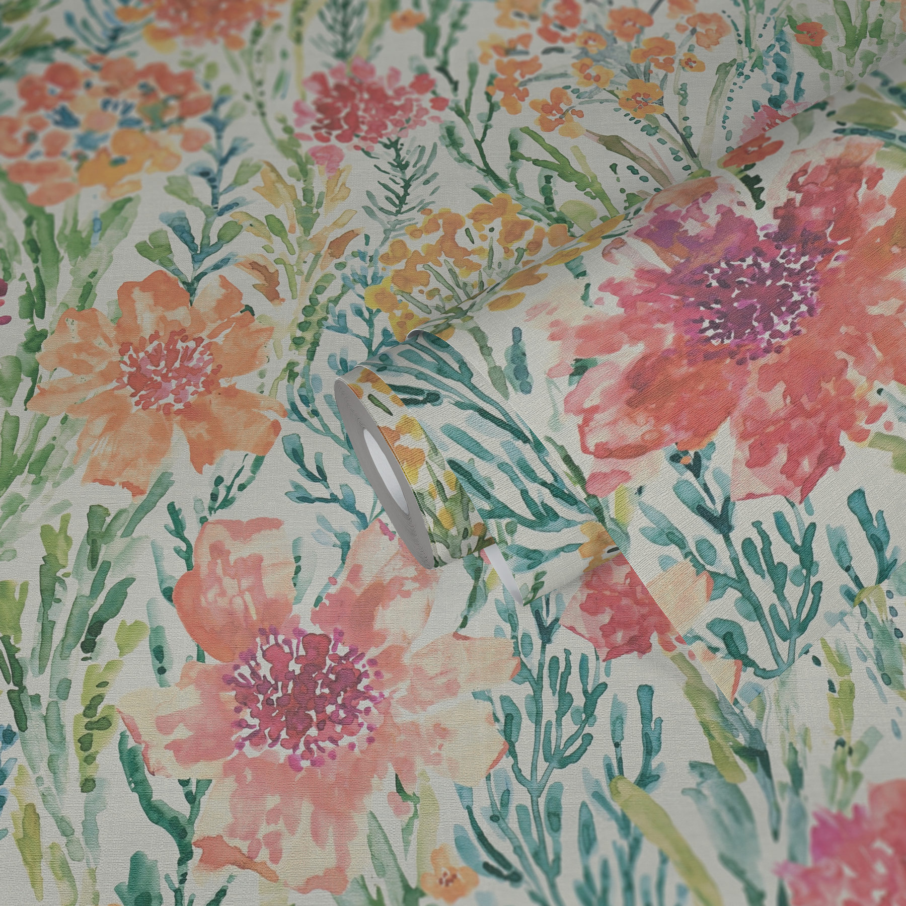 AS Vliestapete Aquarell Dreams Blumentapete bunt 396951