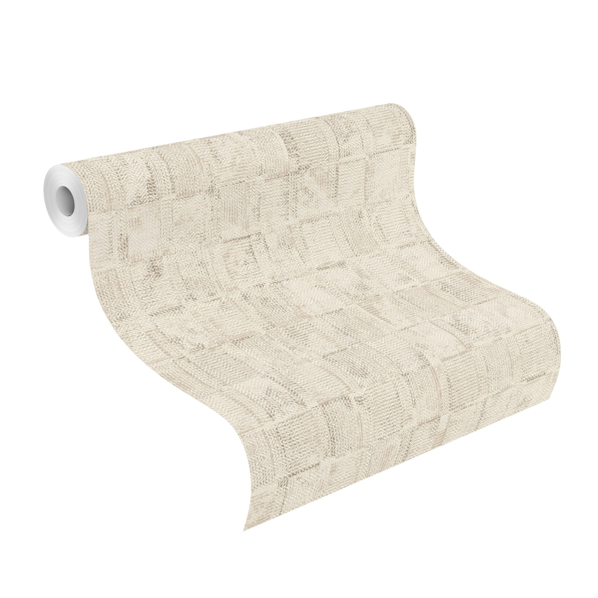 Rasch Vliestapete Deco Style Beige-Dunkelbeige 314717