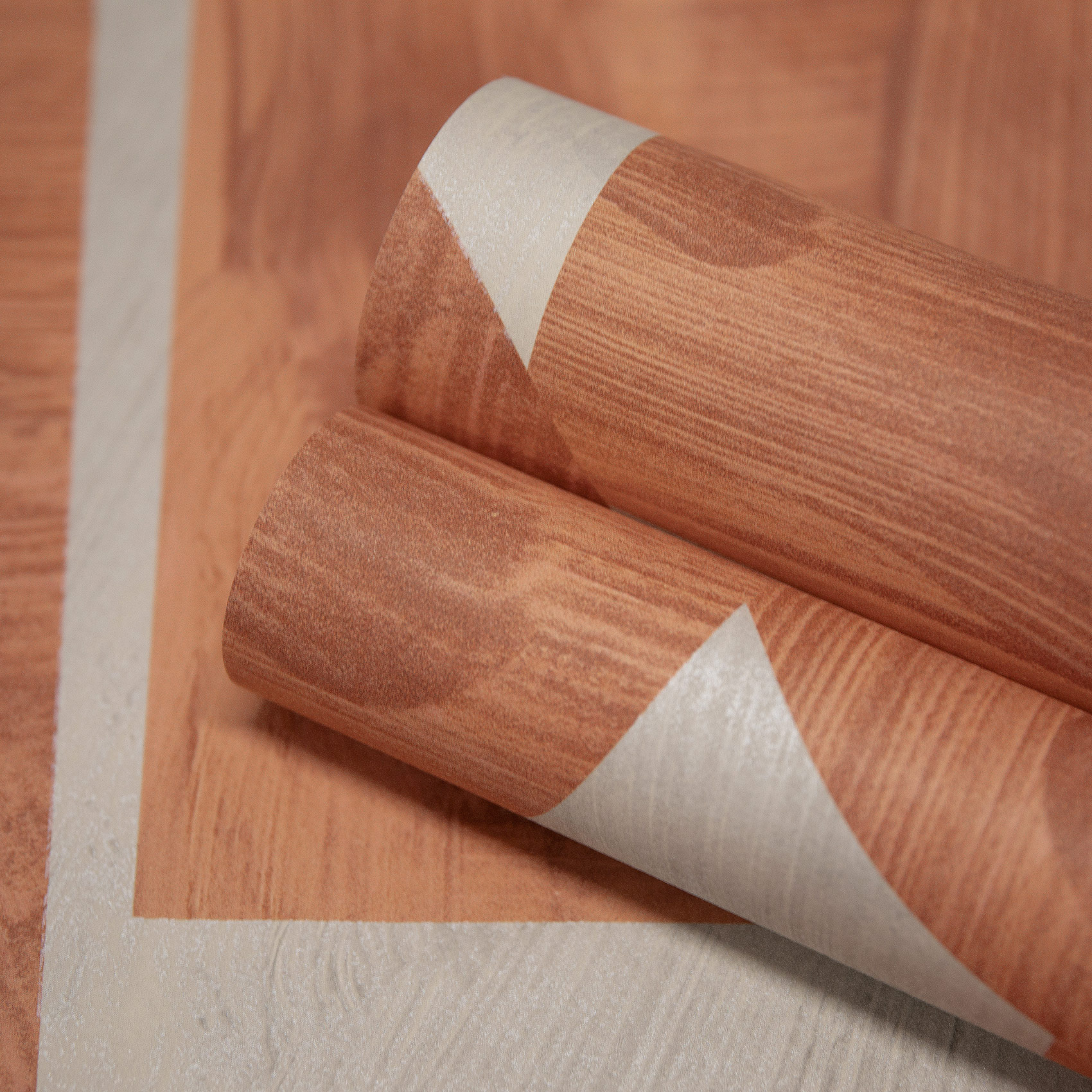 Hohenberger Vliestapete Artist Geometric Orange 65456