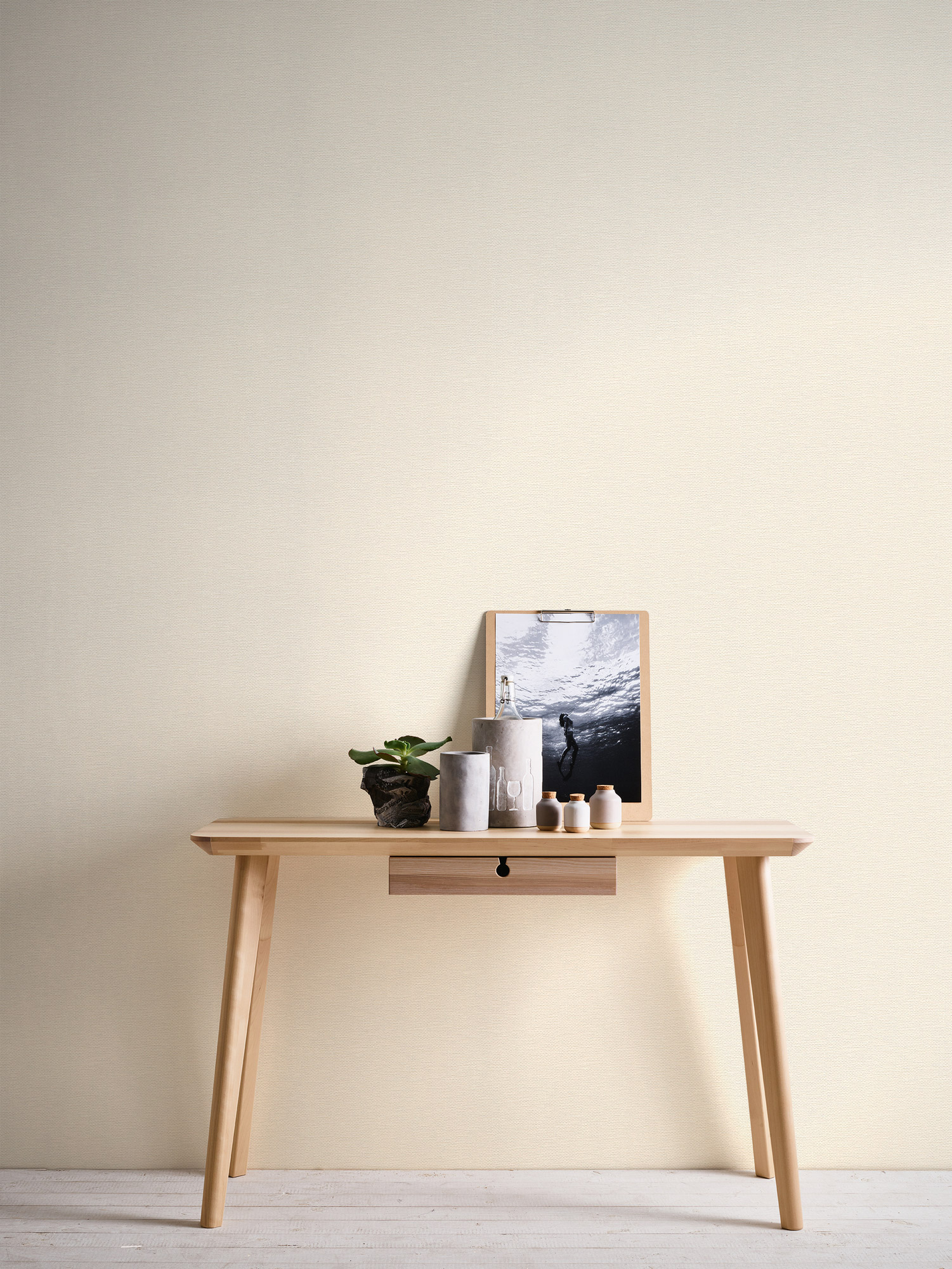 AS Vliestapete #Hygge Stoffoptik Weiß 386131