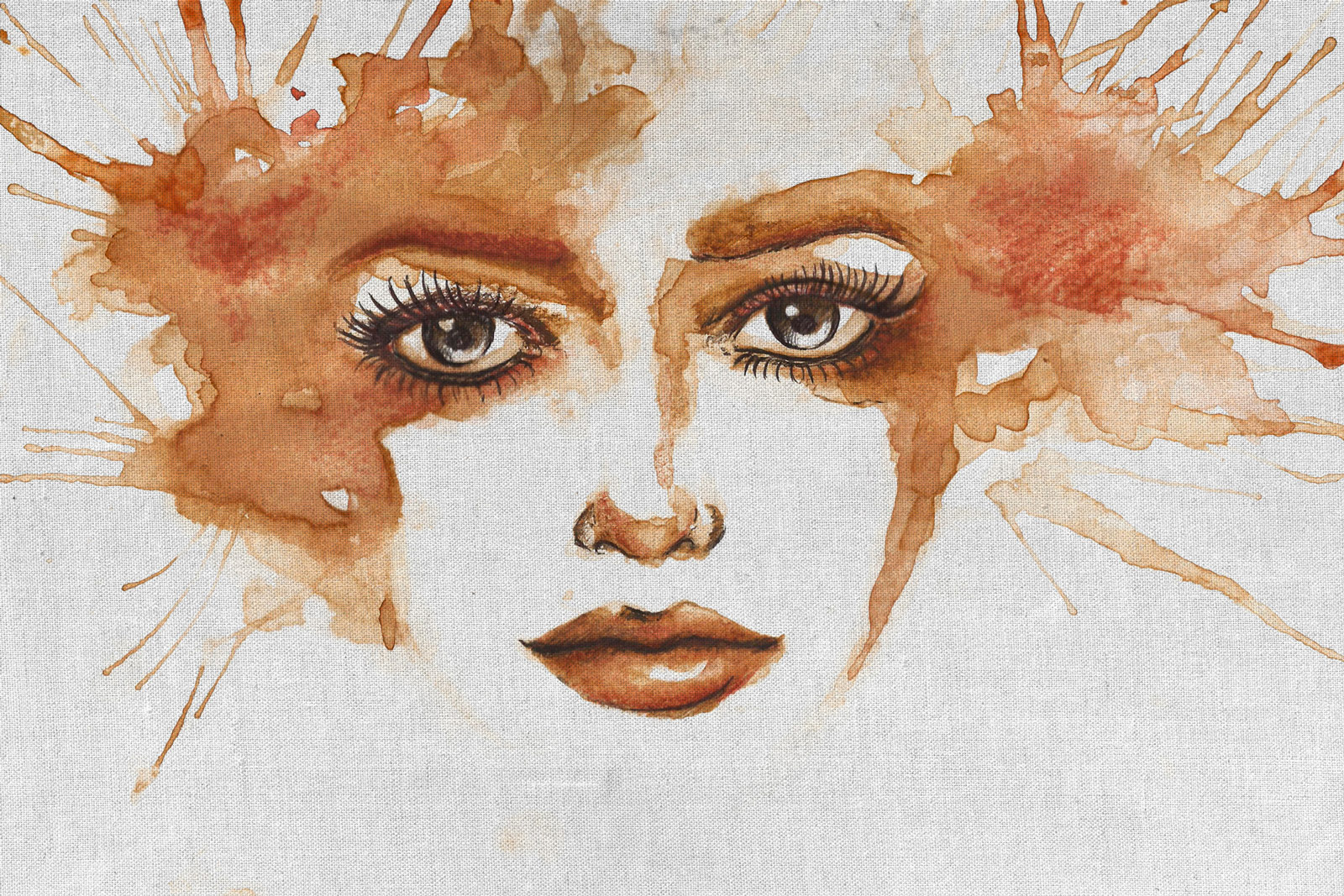 AS Leinwandbild Watercolor Face 1 DD132358