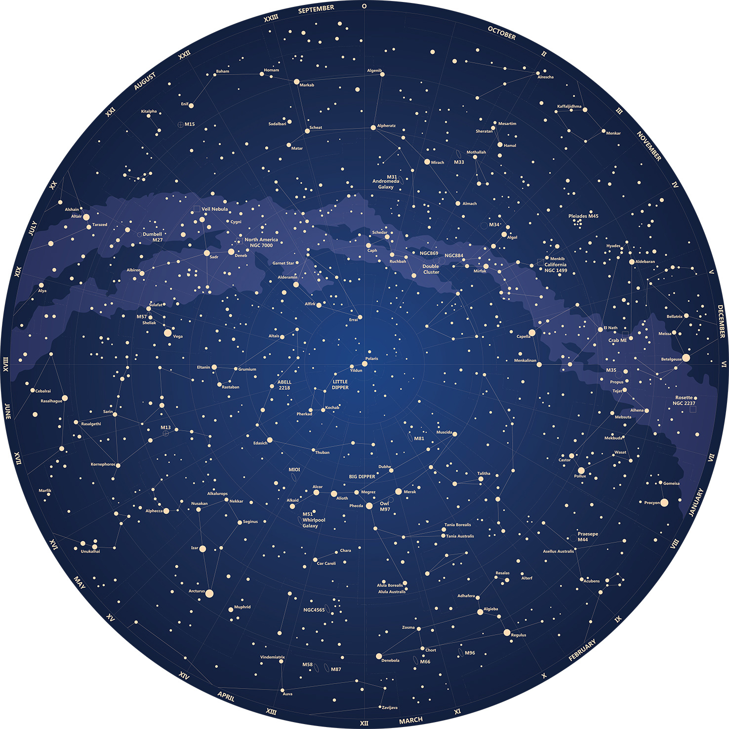 Thomas Fototapete Platin Formen  Universum blaue Nacht