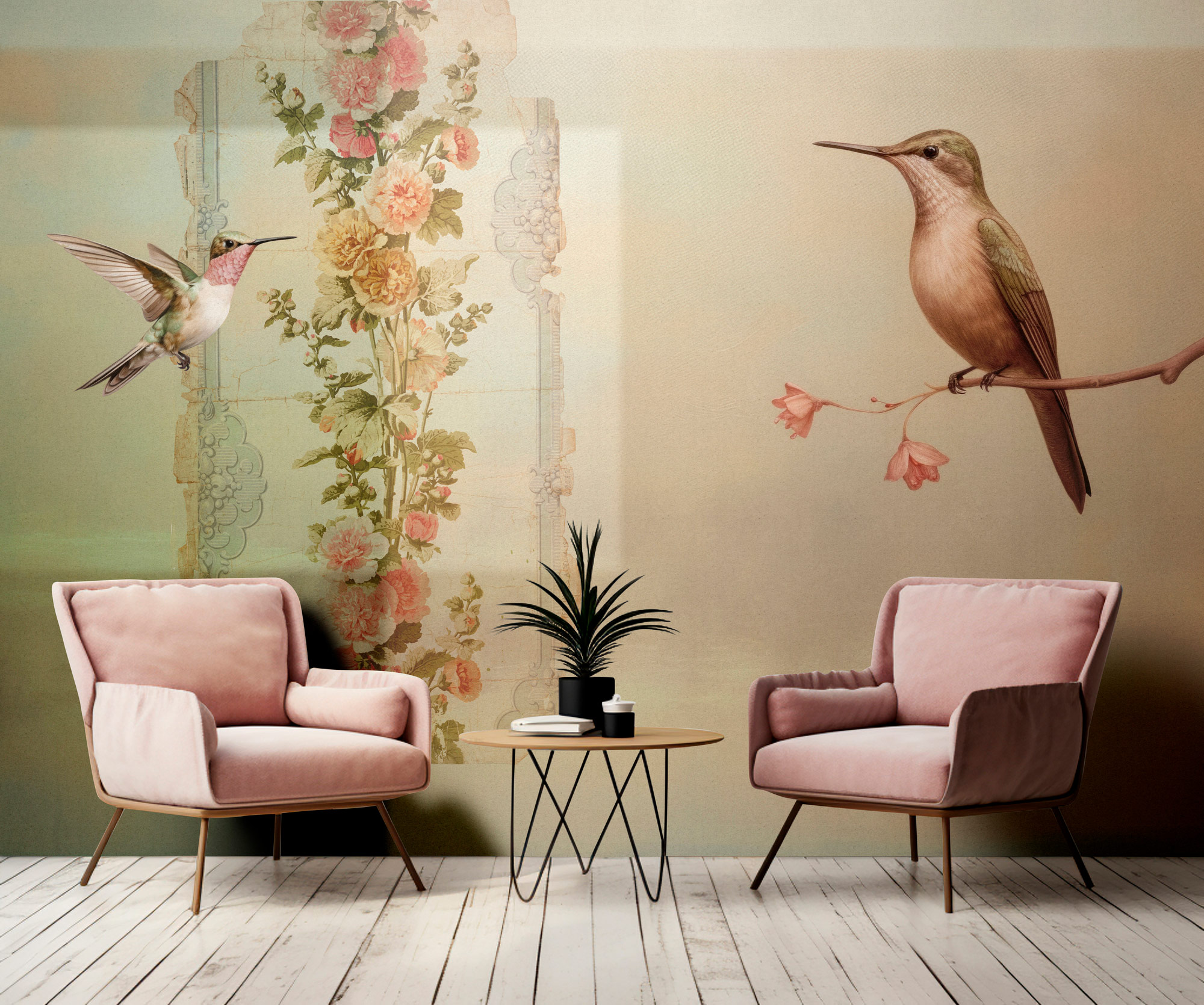 AS Fototapete Walls by Patel 5 Vögel Beige DD134603