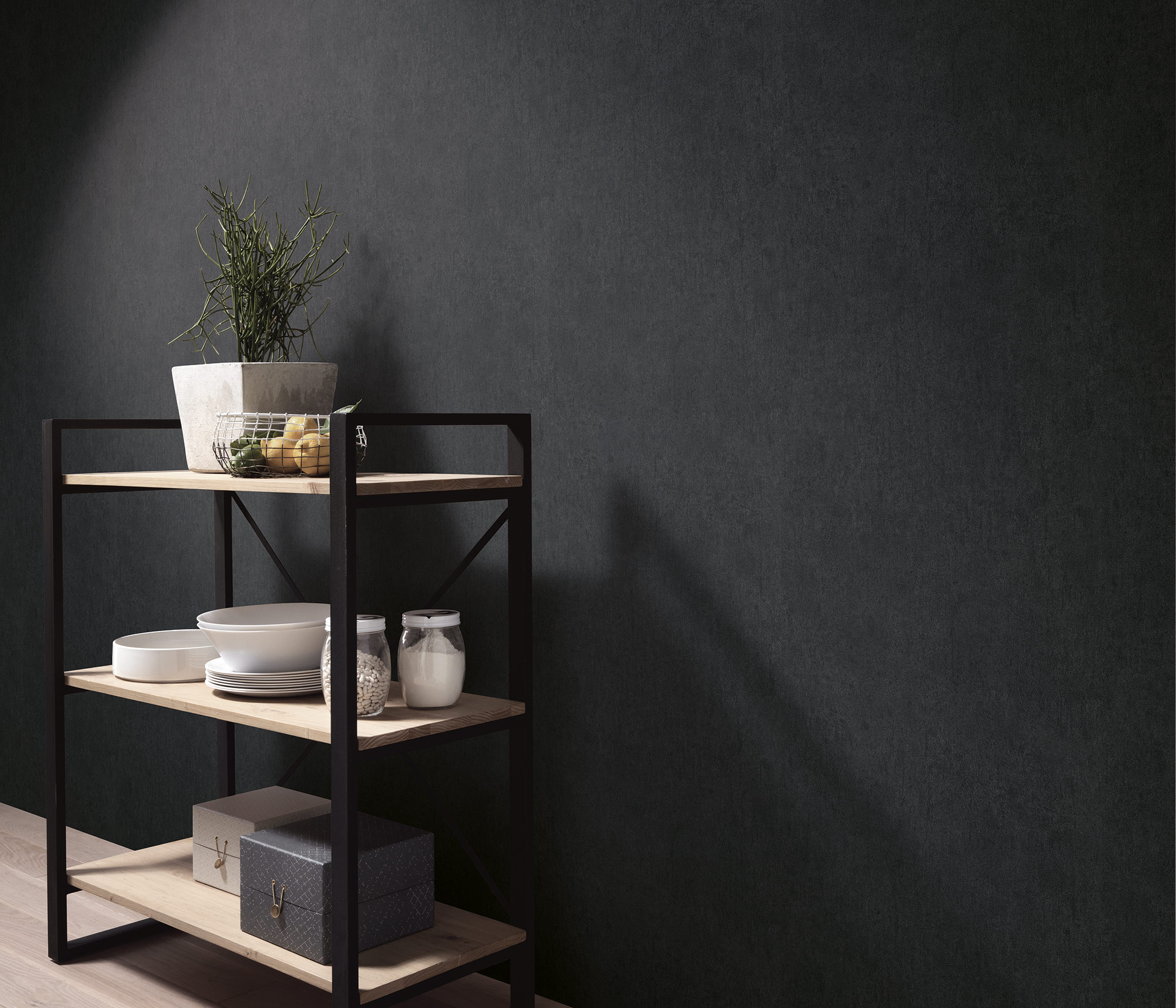 Erismann Vliestapete Play of light schwarz 1041815