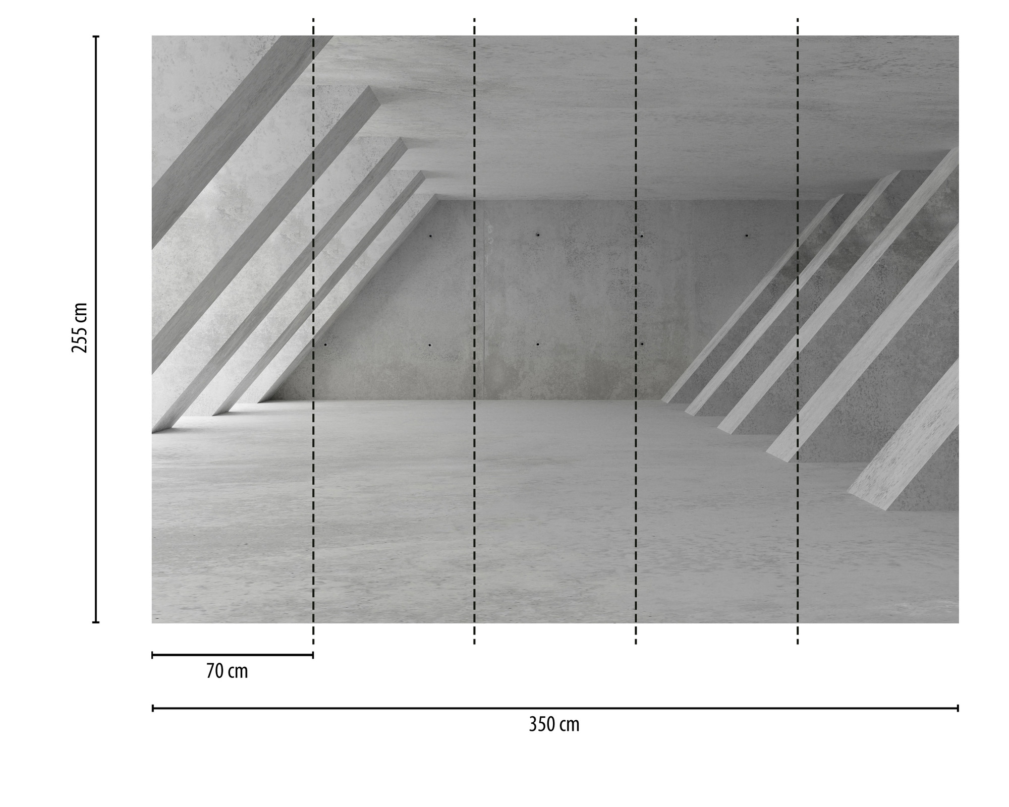 AS Fototapete Designwalls 2 Betonoptik Architektur DD123544