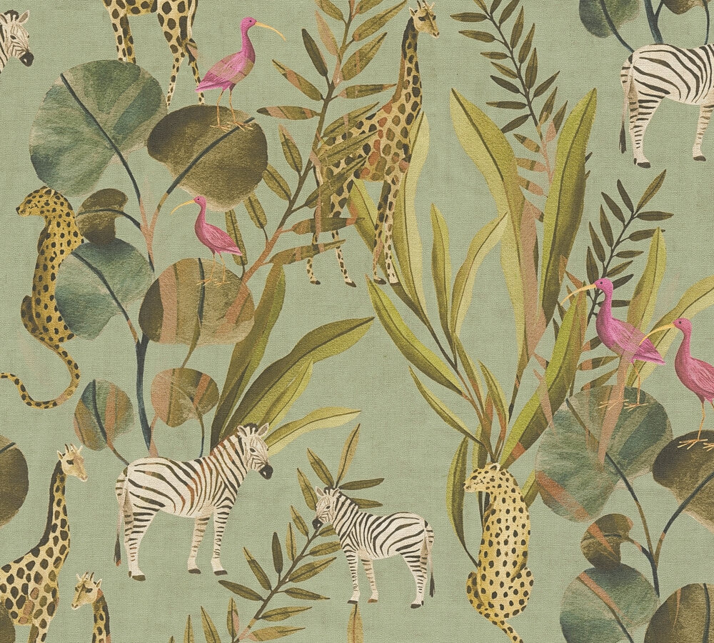 AS Vliestapete Anna d'Andrea Dschungel Grün 782181