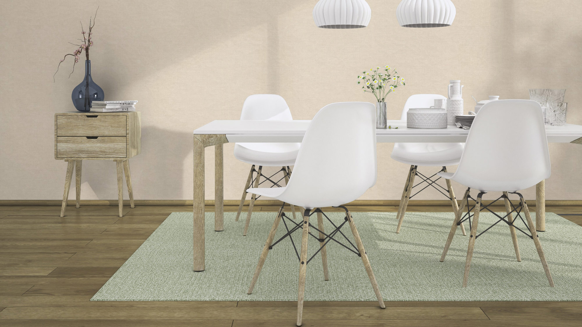 Rasch Vliestapete Country Charme Beige-Hellbeige 464016