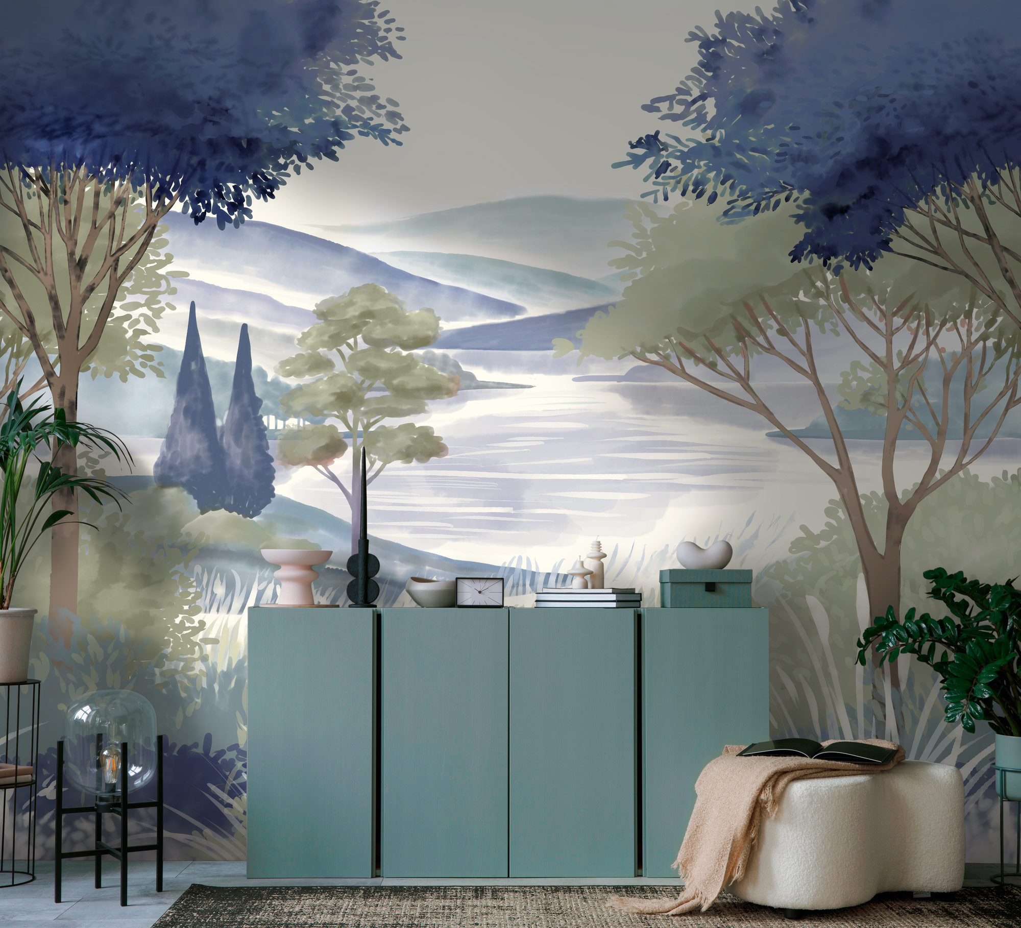 AS Fototapete The Wall 4 See Blau 792224