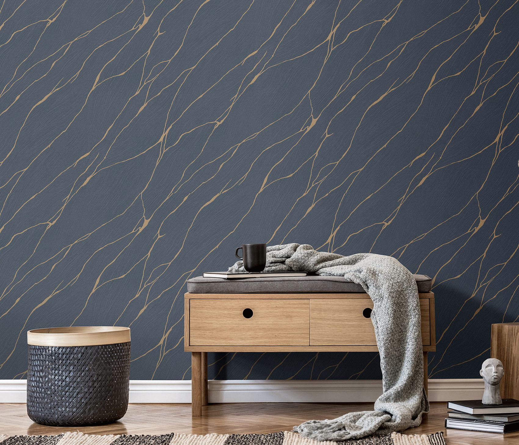 Erismann Vliestapete Opus blau 1044008