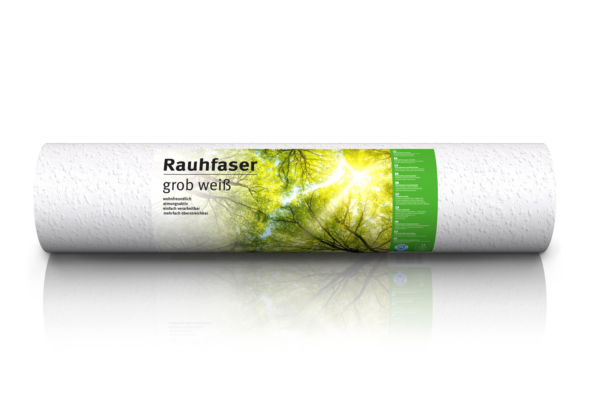Erfurt Rauhfaser-Tapete Grobe Struktur | Karton (6 Rollen)