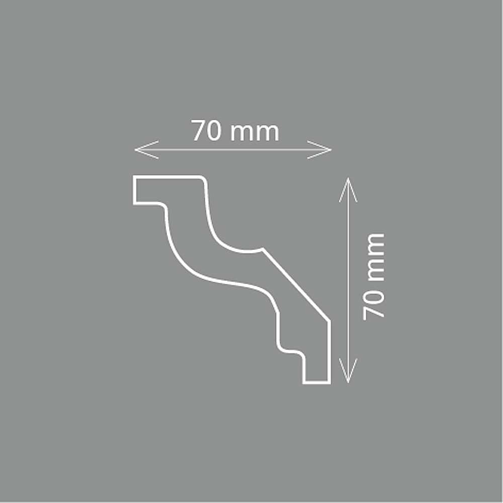 Homestar Stuckleiste Styropor Zierleiste M 100 | weiss